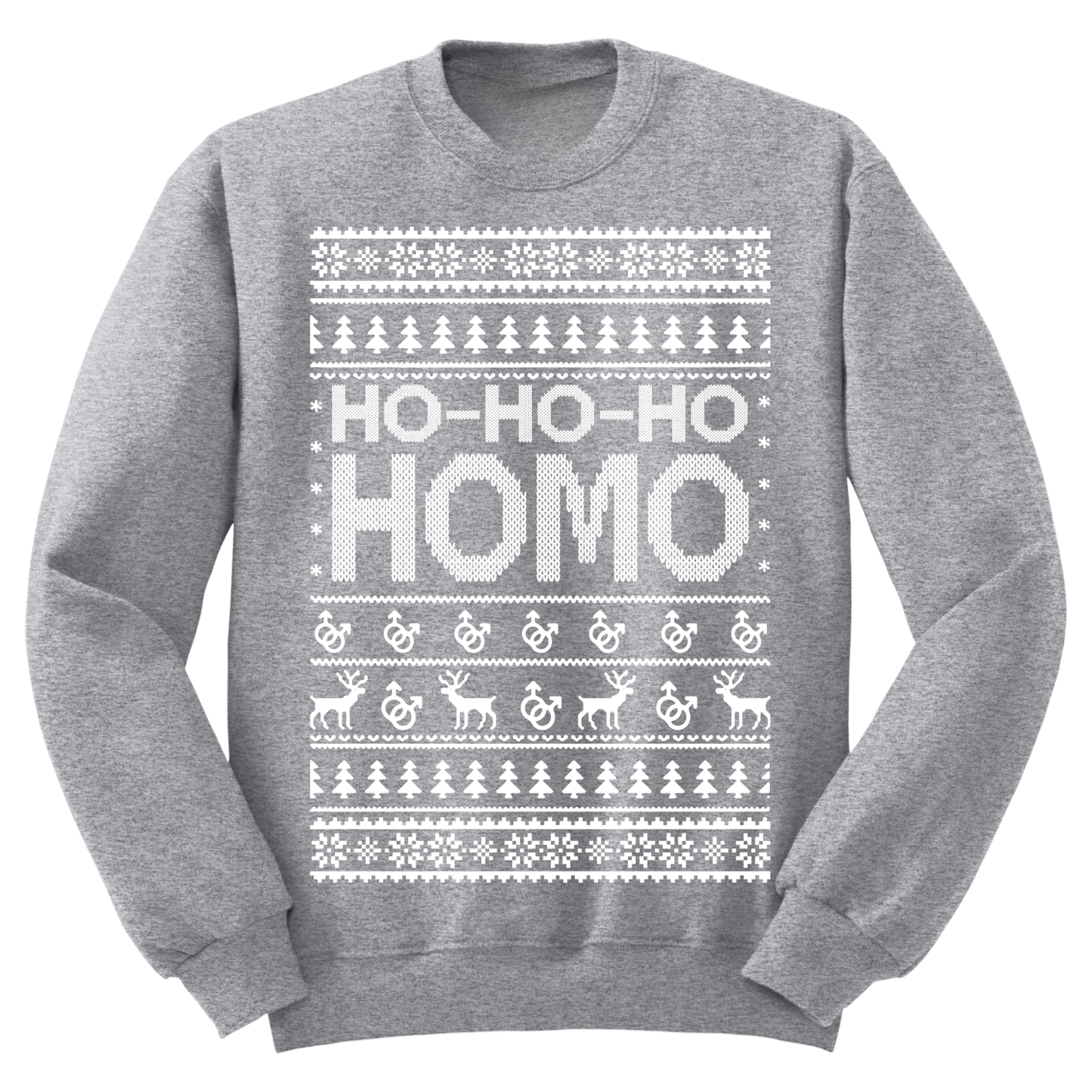 Ugly Christmas Sweater Ho Ho Homo