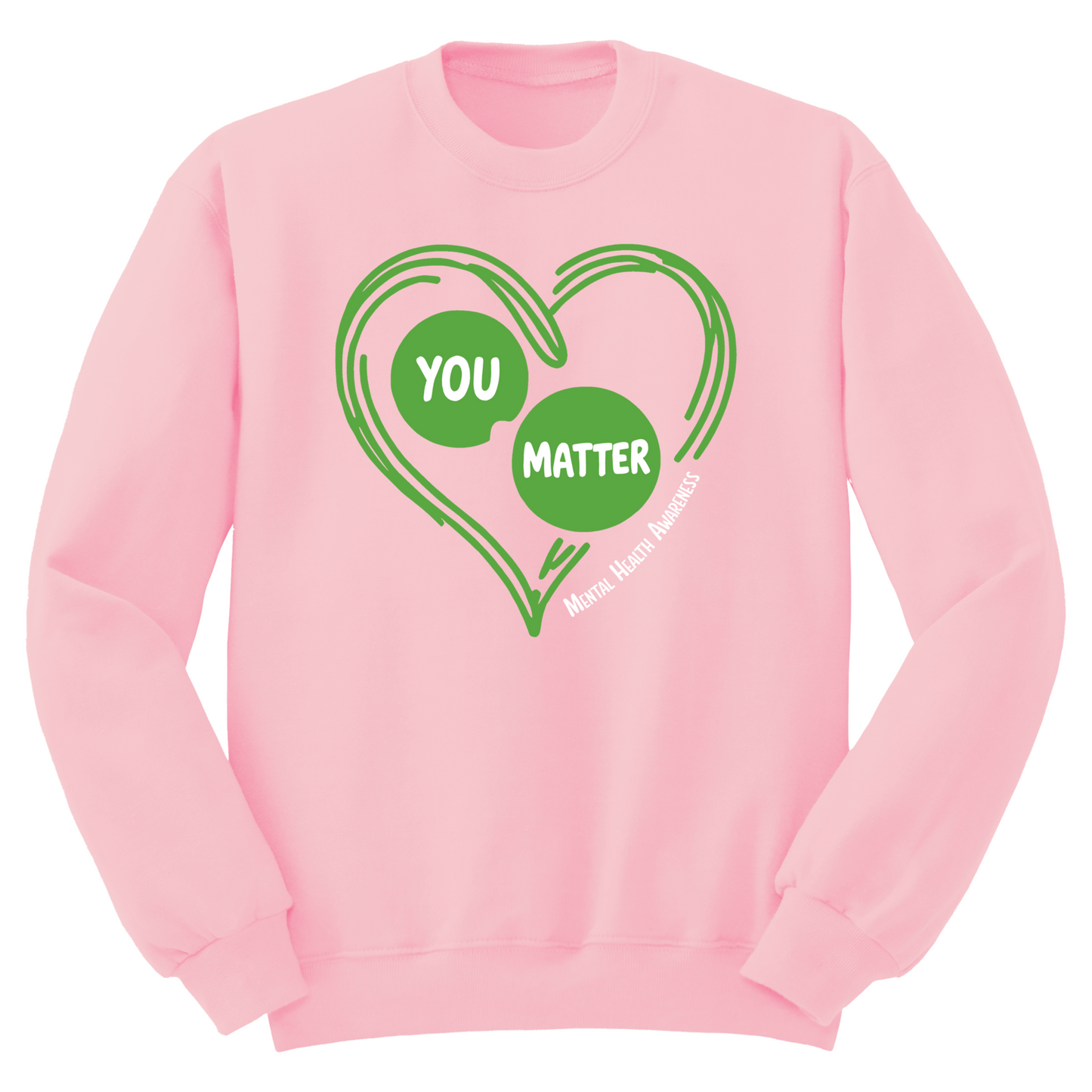 You Matter Heart Crewneck Sweater