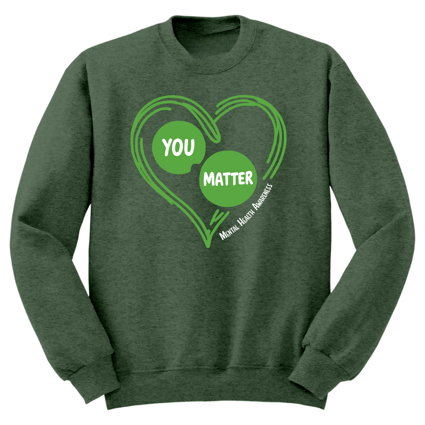 You Matter Heart Crewneck Sweater