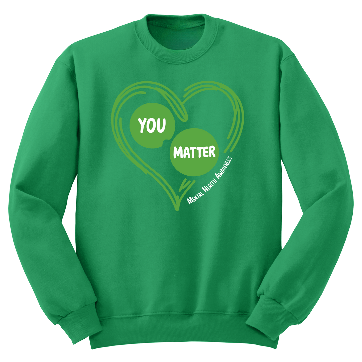 You Matter Heart Crewneck Sweater
