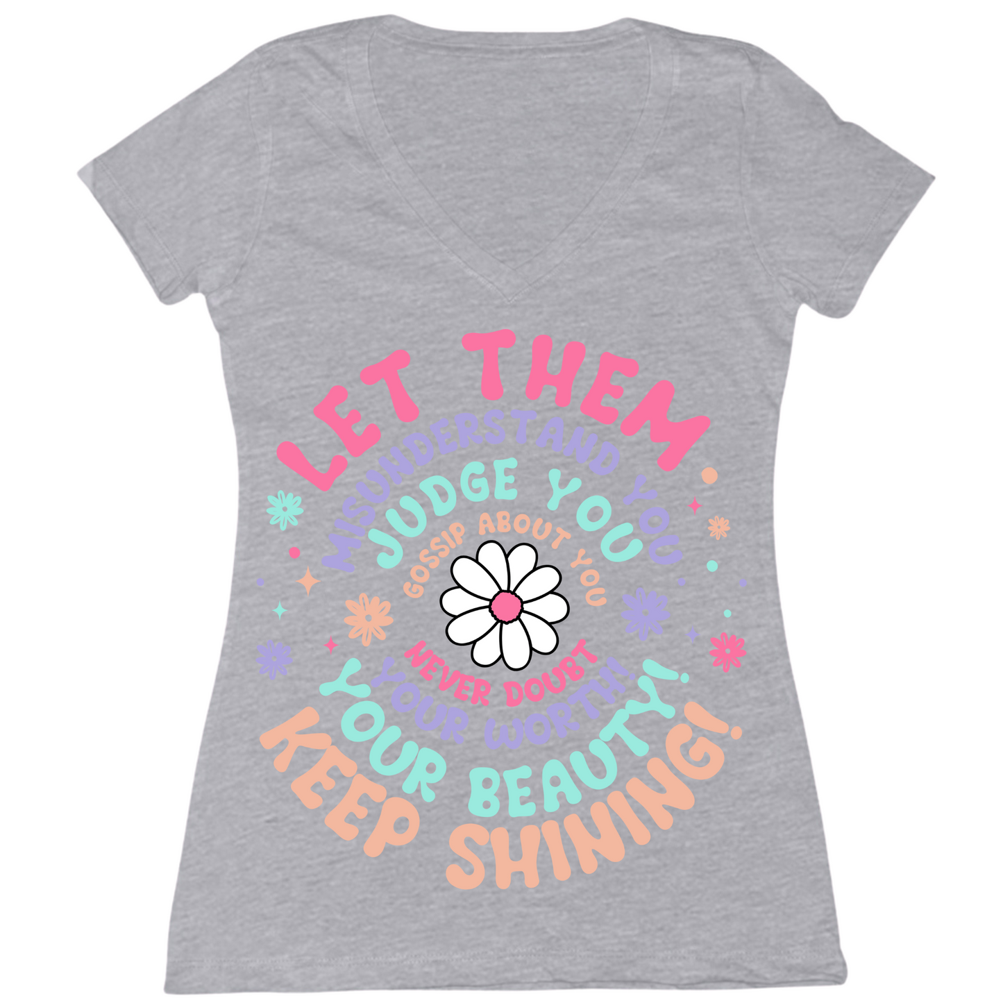 Let Them Womens Vneck