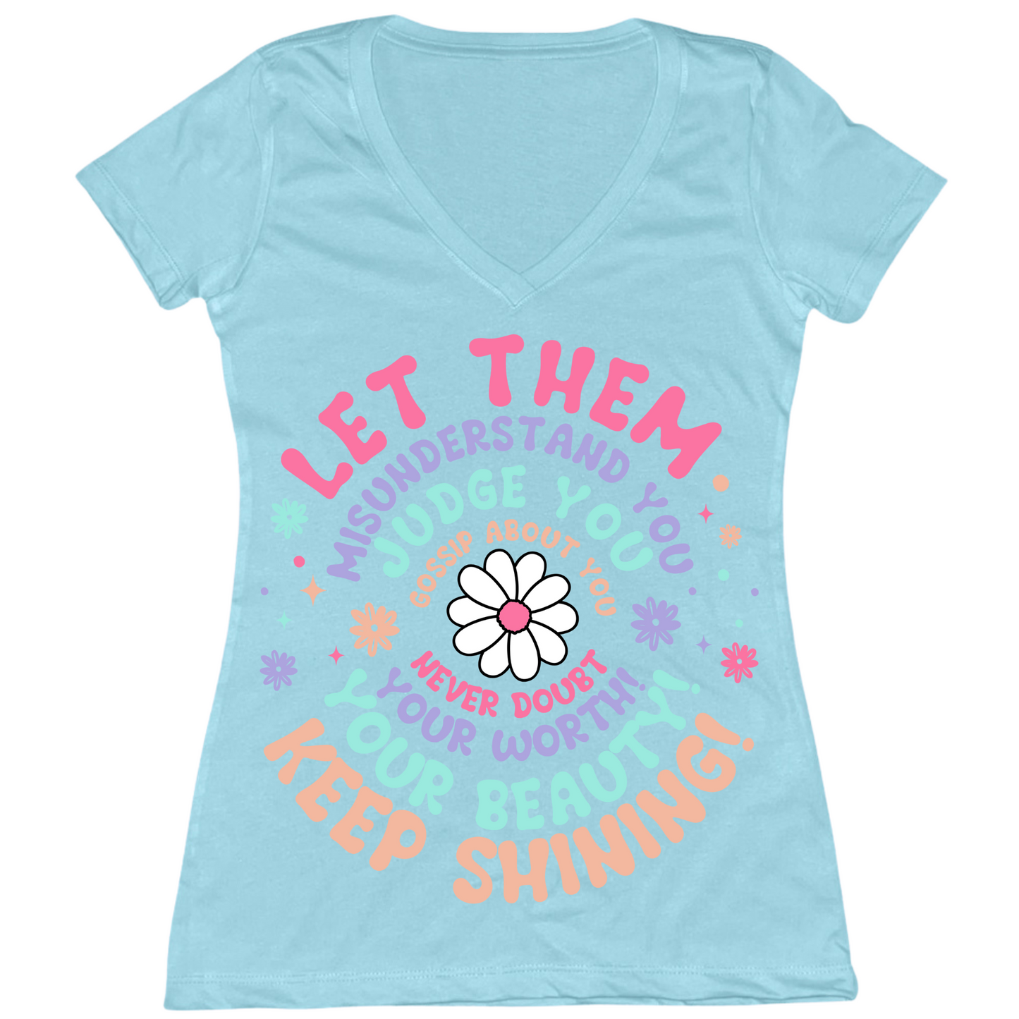 Let Them Womens Vneck