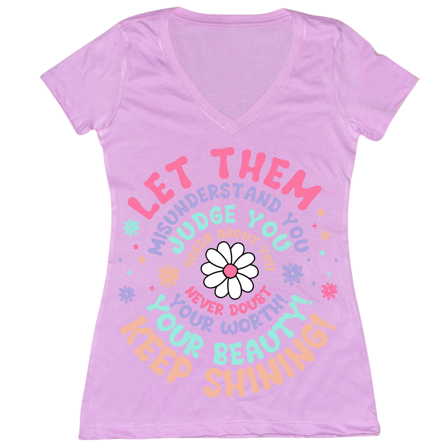 Let Them Womens Vneck