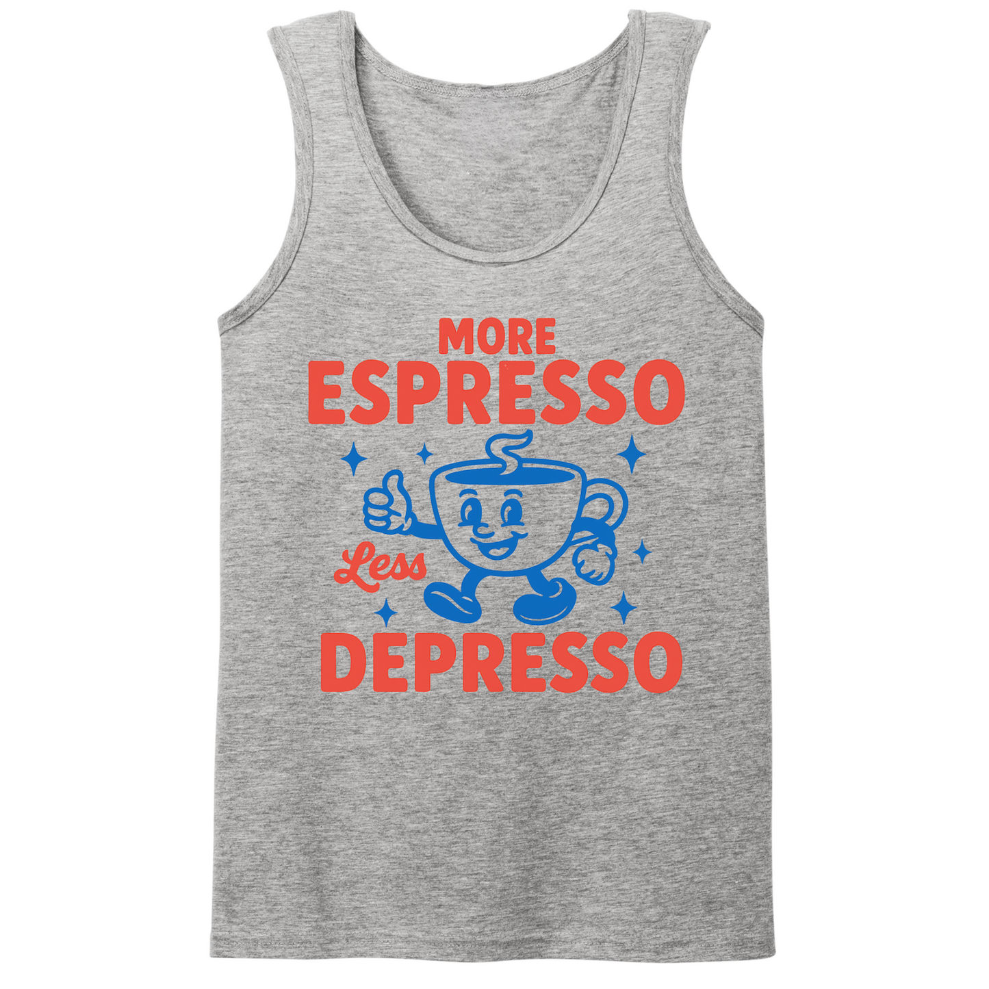 More Espresso Less Depresso Mens Tank Top