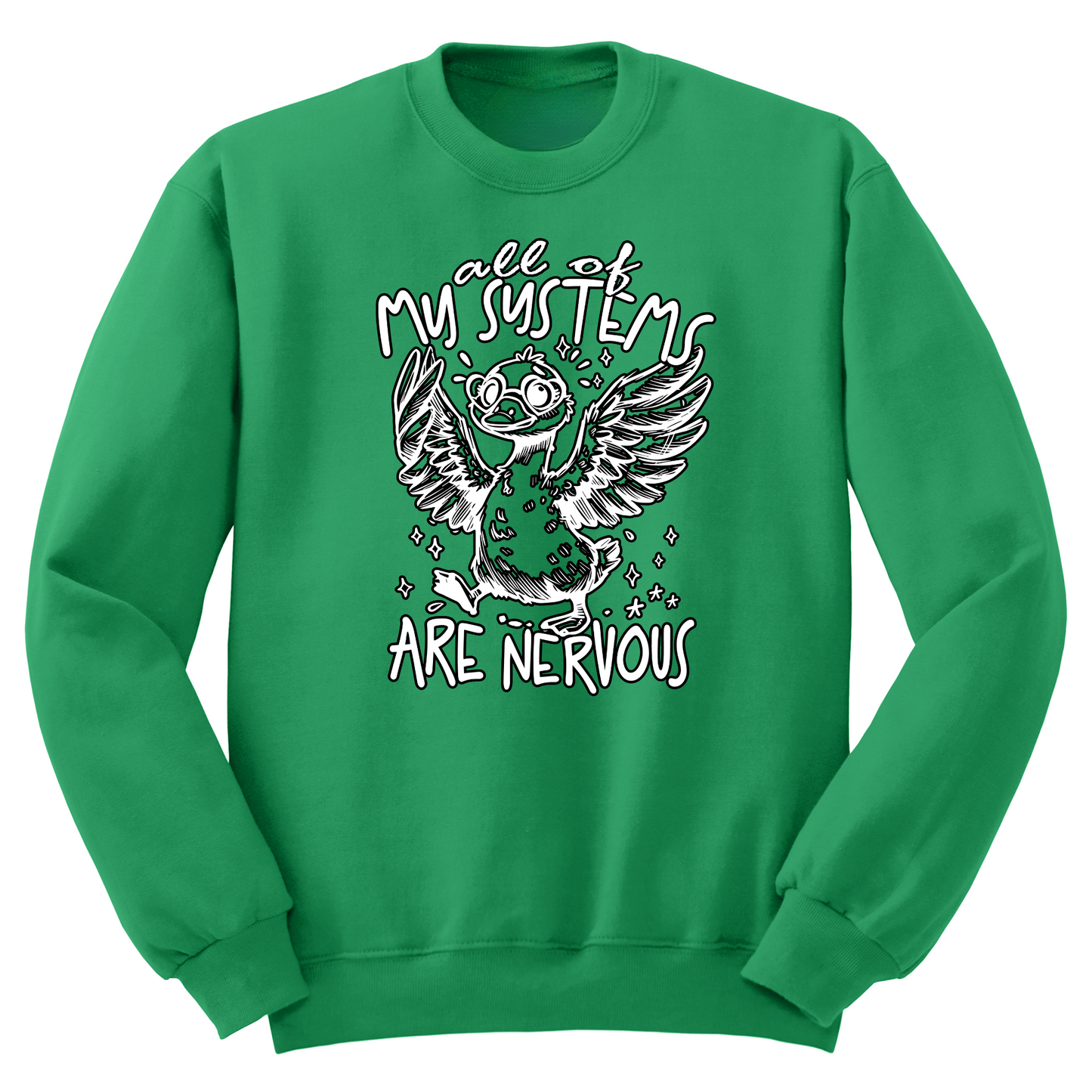 All Systems Nervous Crewneck Sweater