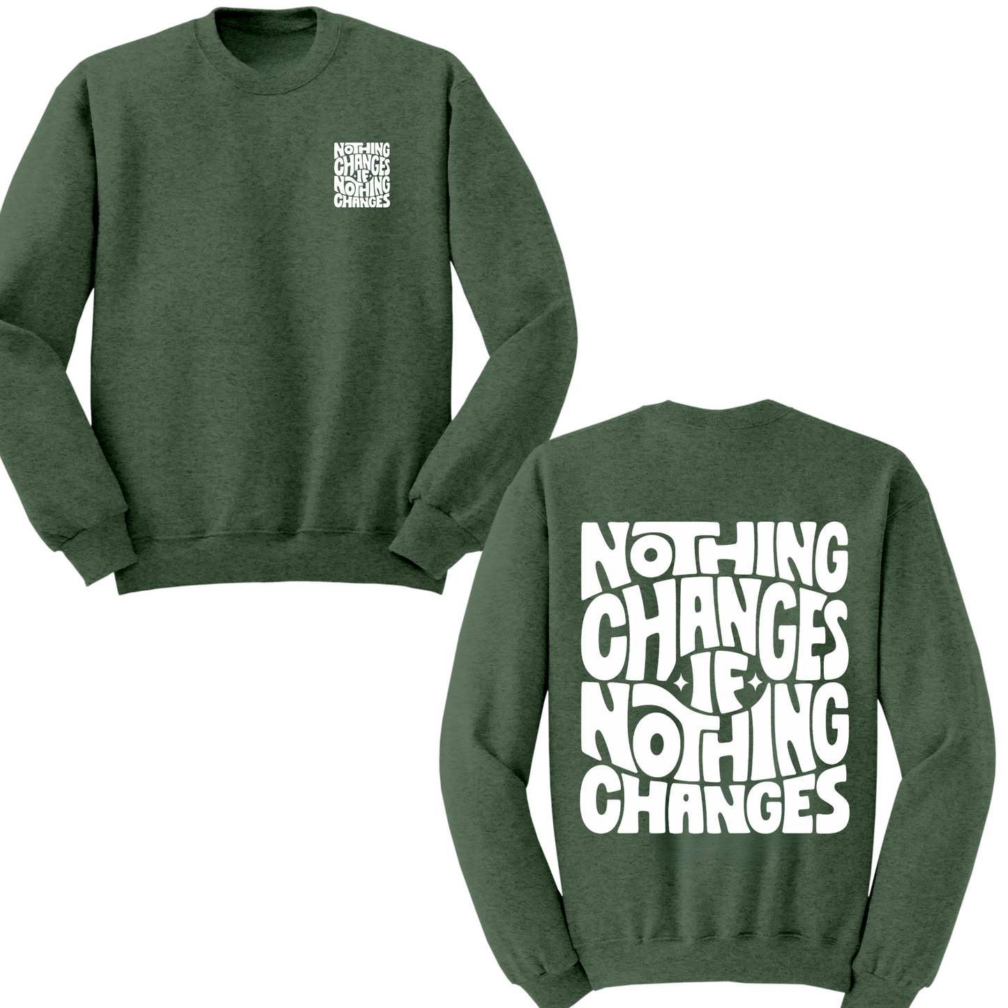 Nothing Changes If Nothing Changes Crewneck Sweater