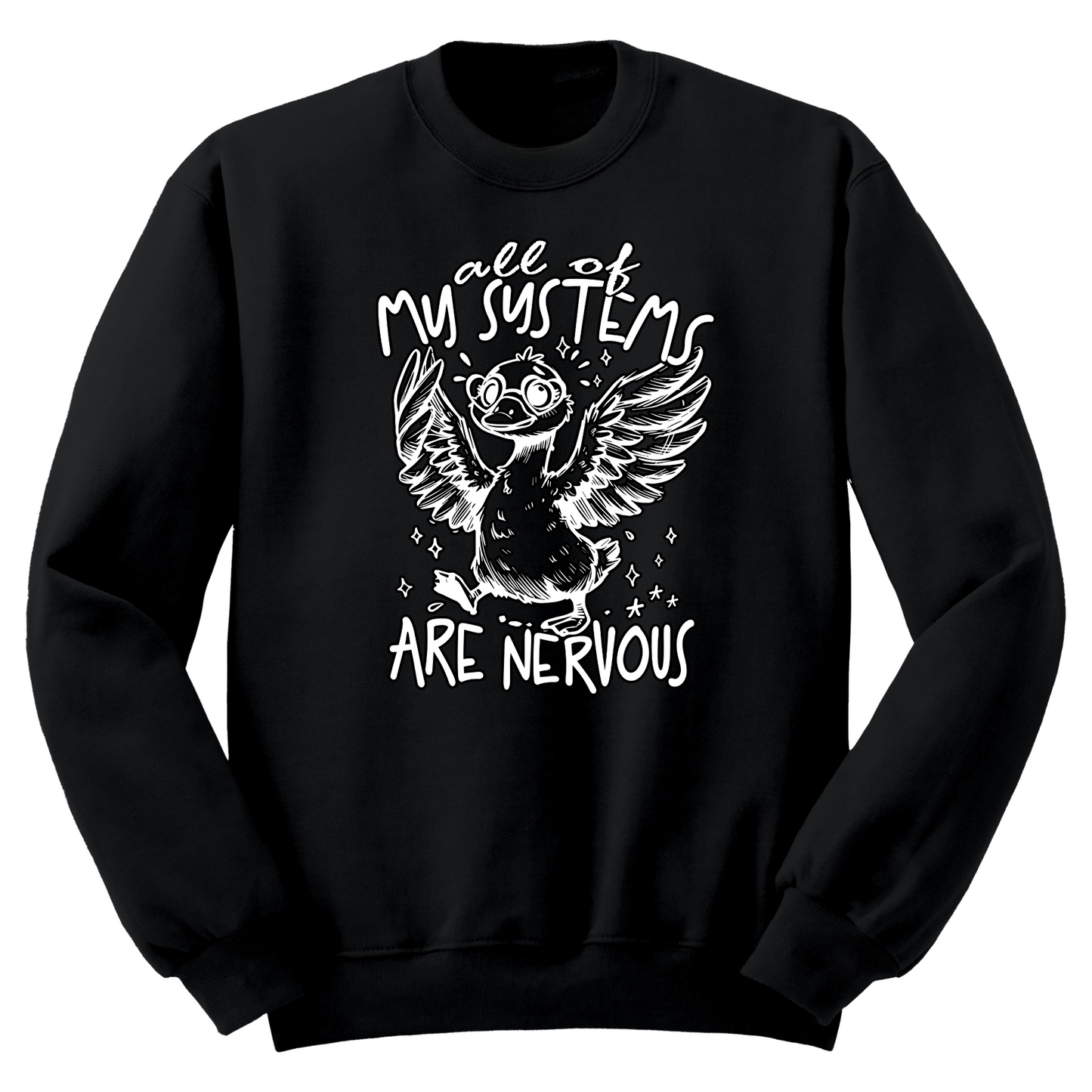 All Systems Nervous Crewneck Sweater