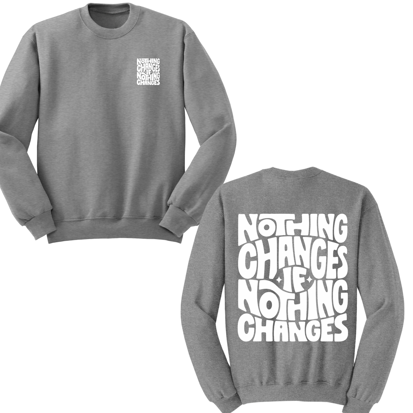 Nothing Changes If Nothing Changes Crewneck Sweater