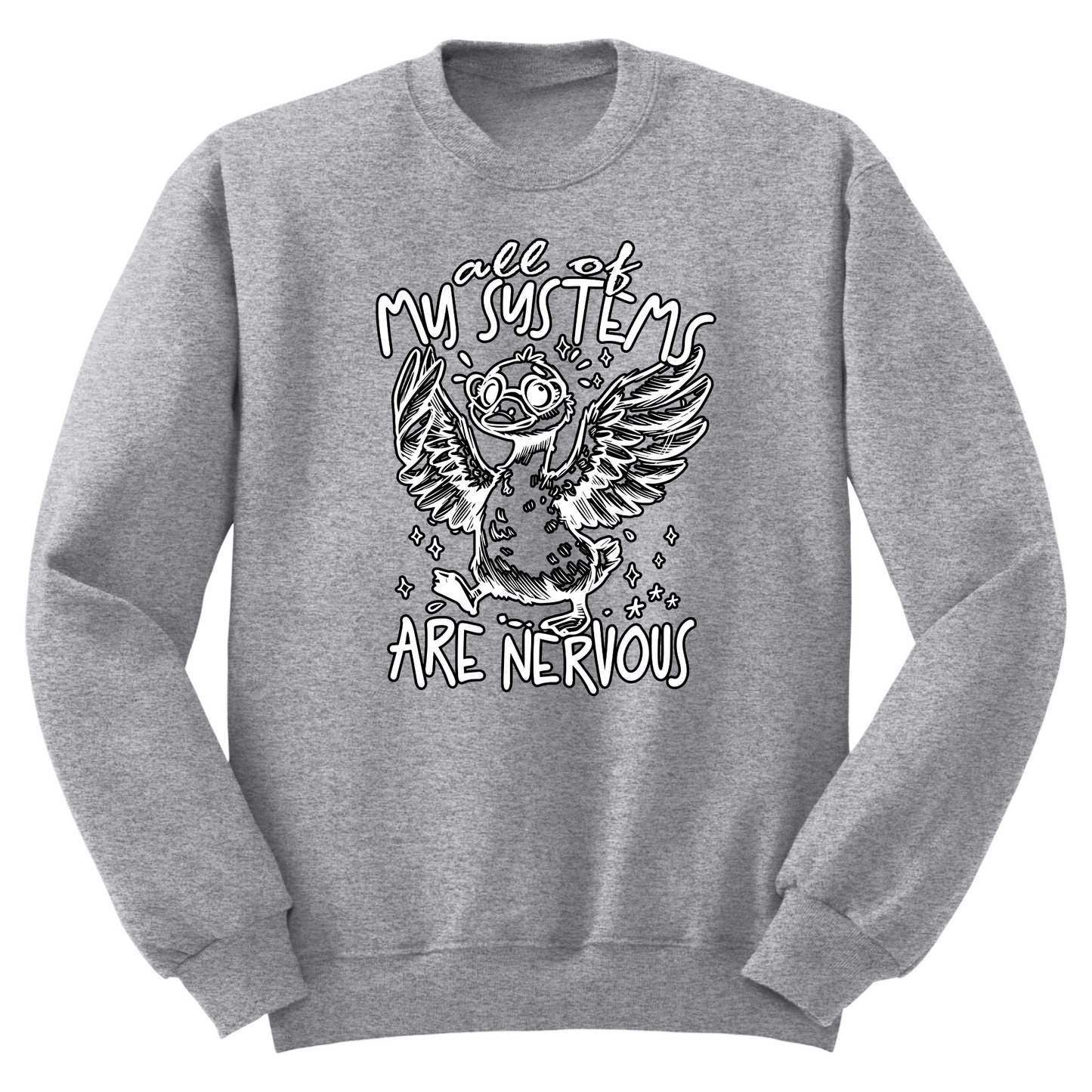 All Systems Nervous Crewneck Sweater