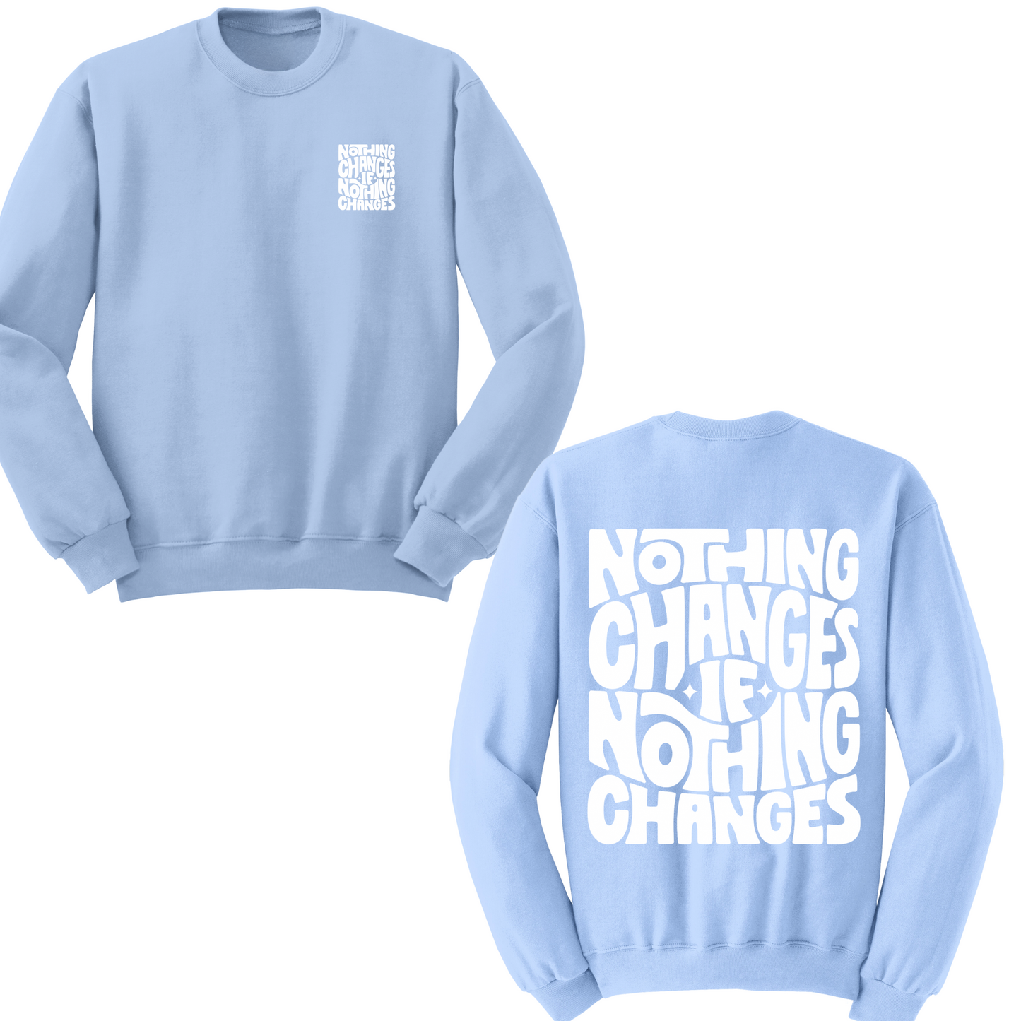 Nothing Changes If Nothing Changes Crewneck Sweater