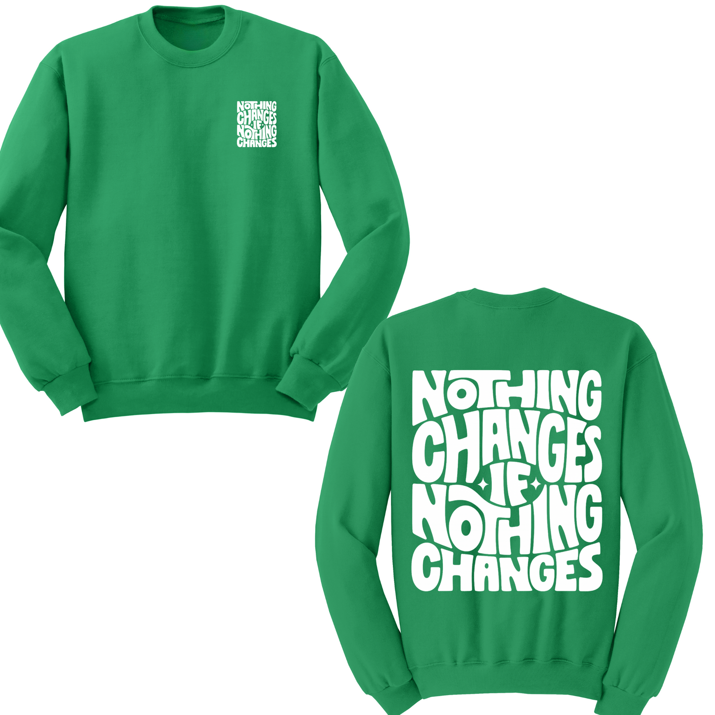 Nothing Changes If Nothing Changes Crewneck Sweater