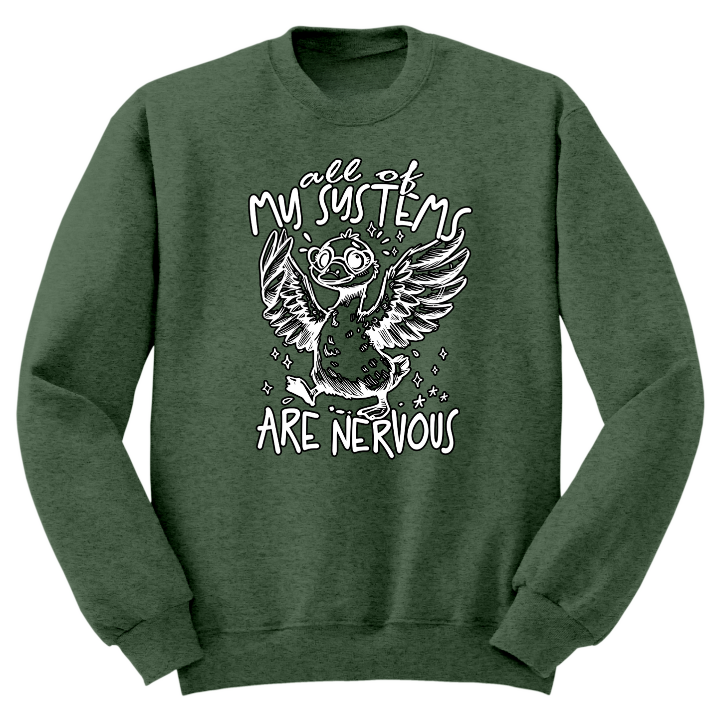 All Systems Nervous Crewneck Sweater