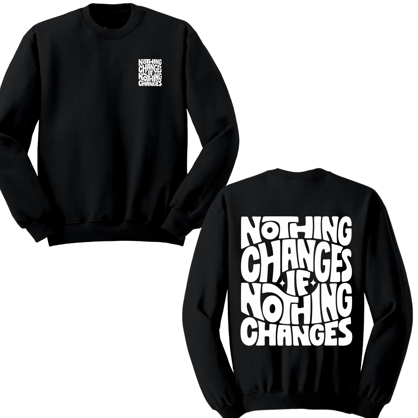 Nothing Changes If Nothing Changes Crewneck Sweater