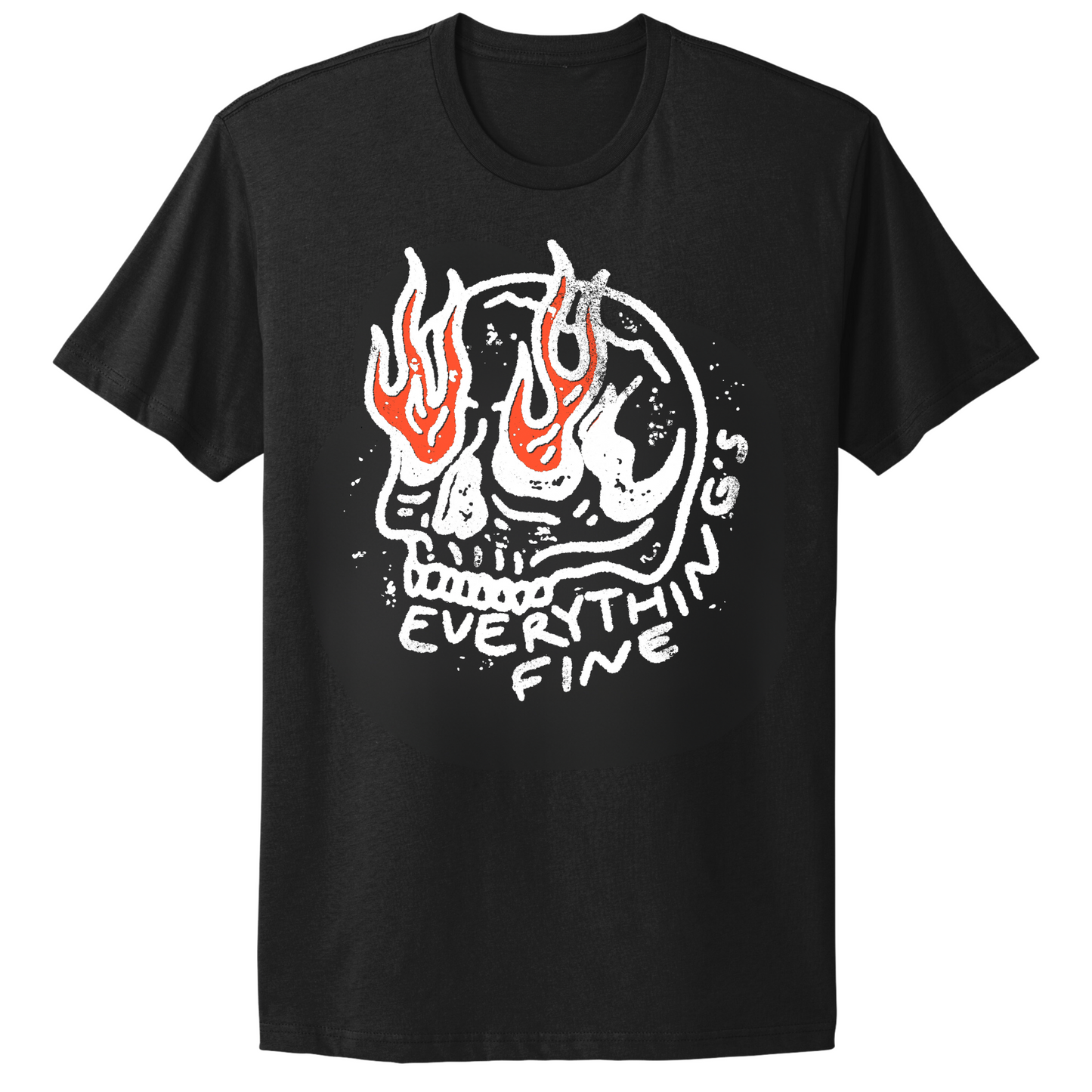 Everything's Fine Skull T-shirt