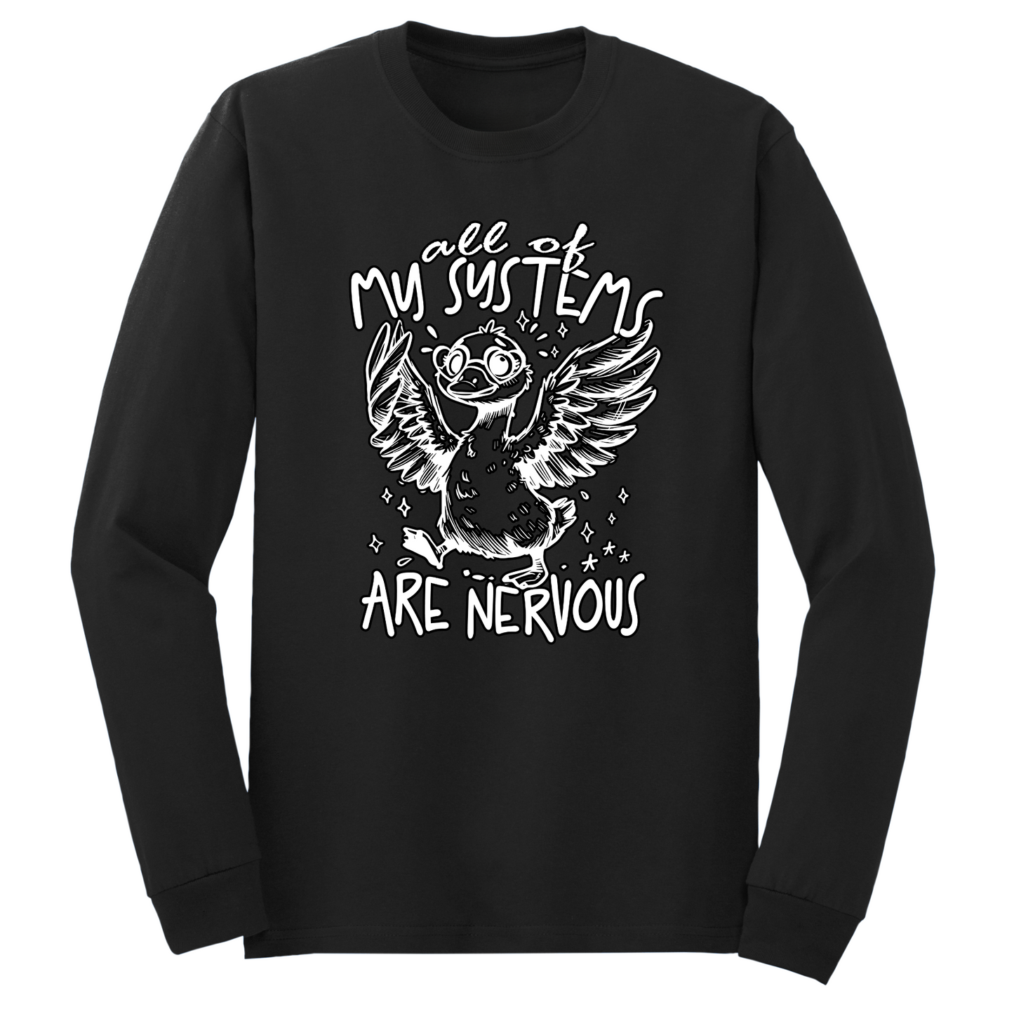 All Systems Nervous Long Sleeve Tshirt