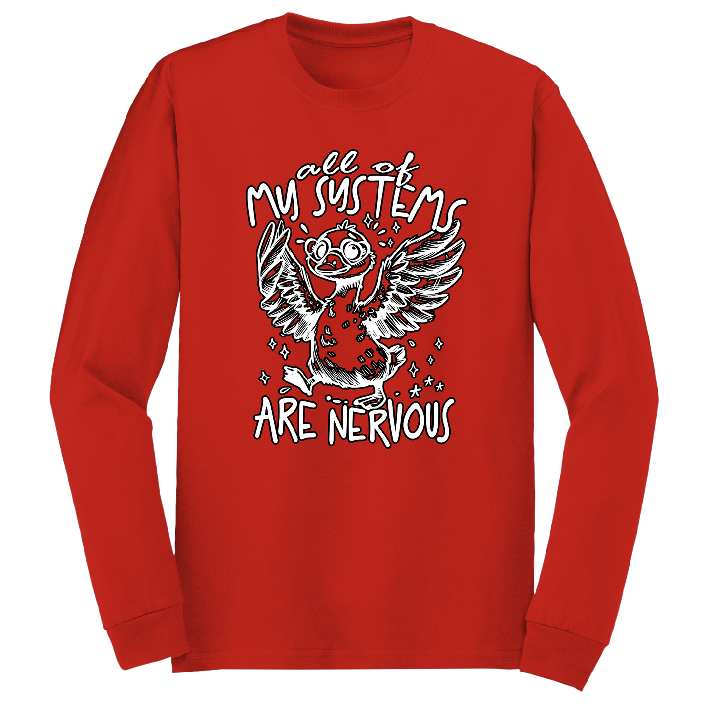 All Systems Nervous Long Sleeve Tshirt