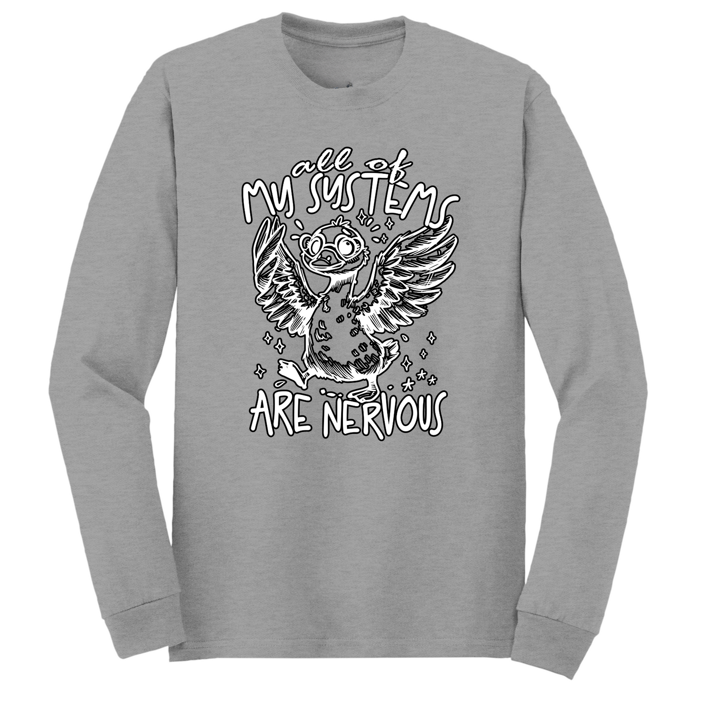 All Systems Nervous Long Sleeve Tshirt