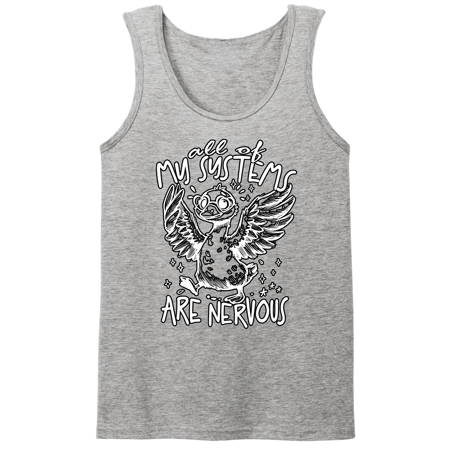All Systems Nervous Mens Tank Top