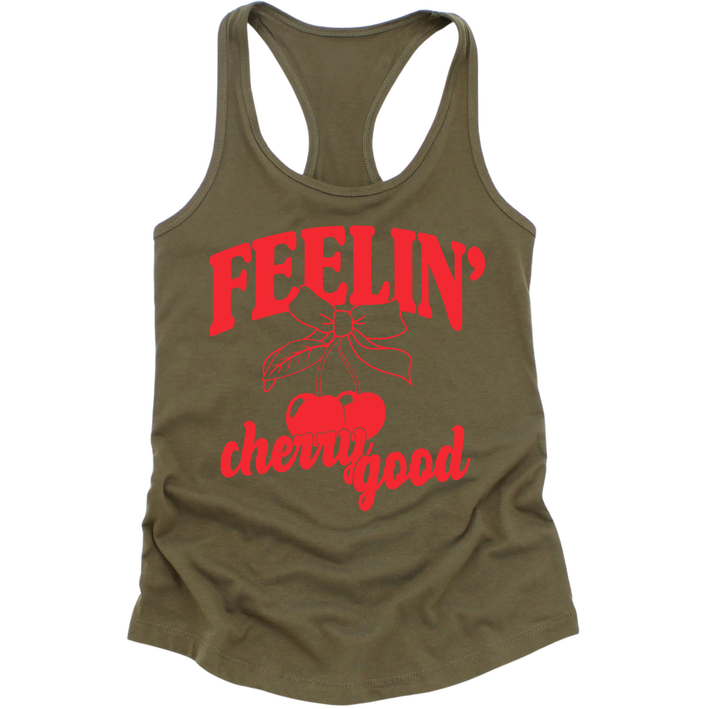 Feelin' Cherry Good Womens Tank Top