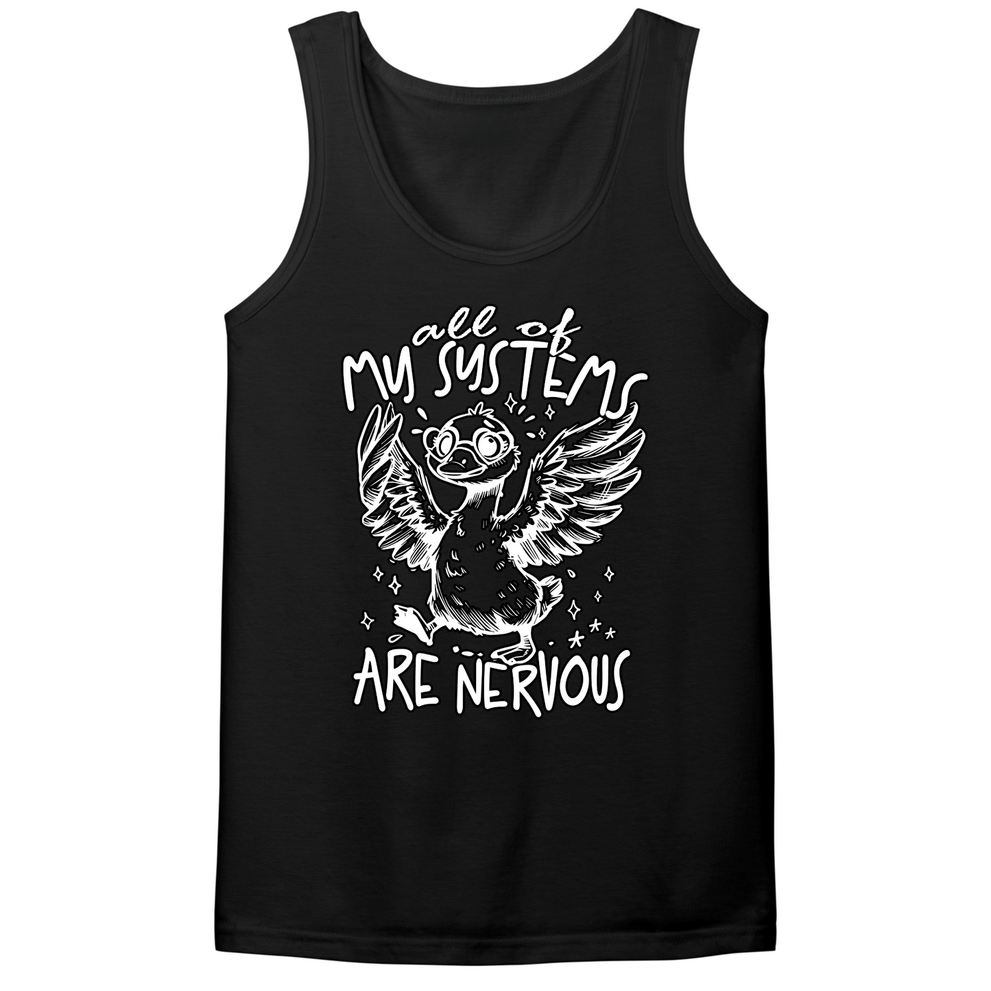 All Systems Nervous Mens Tank Top