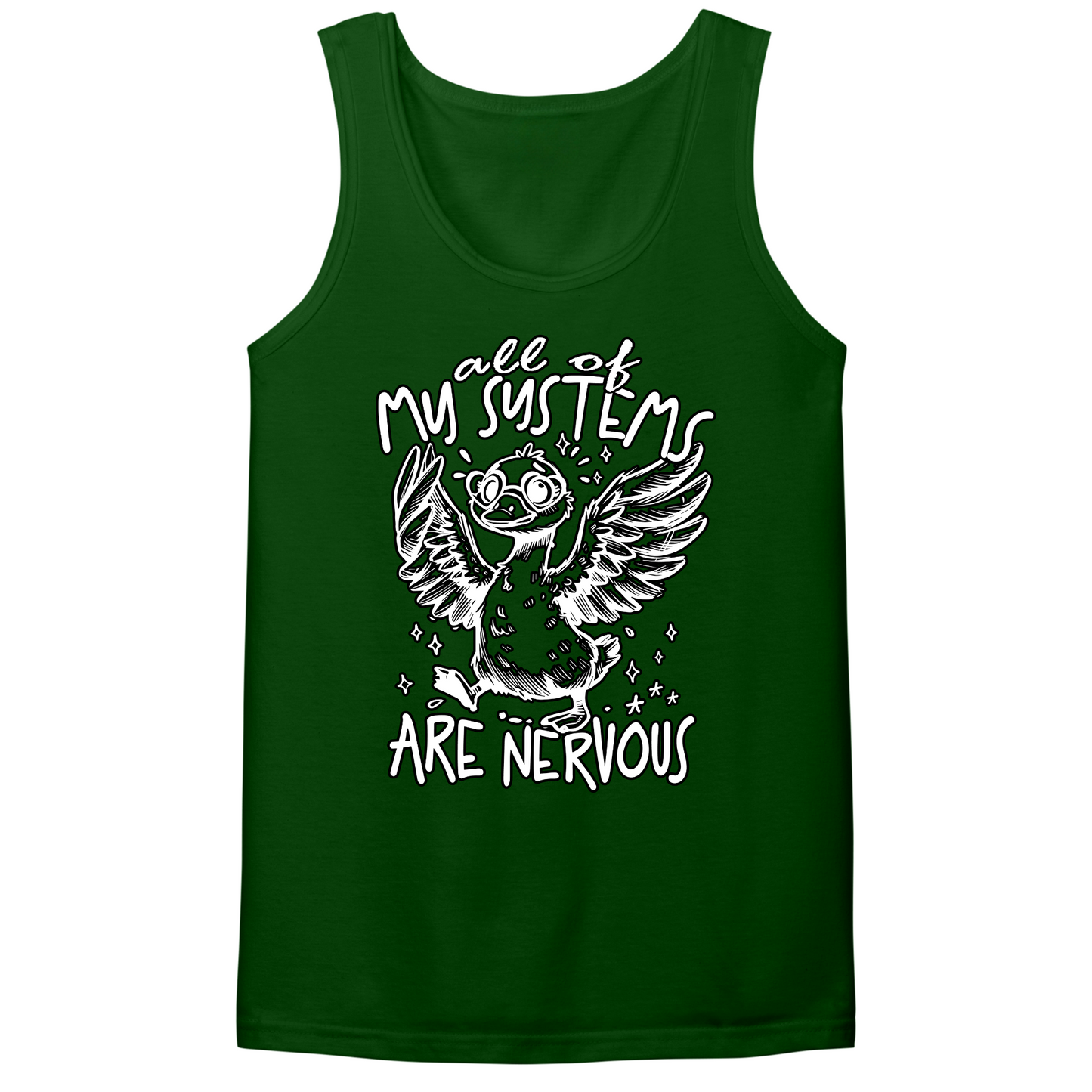 All Systems Nervous Mens Tank Top