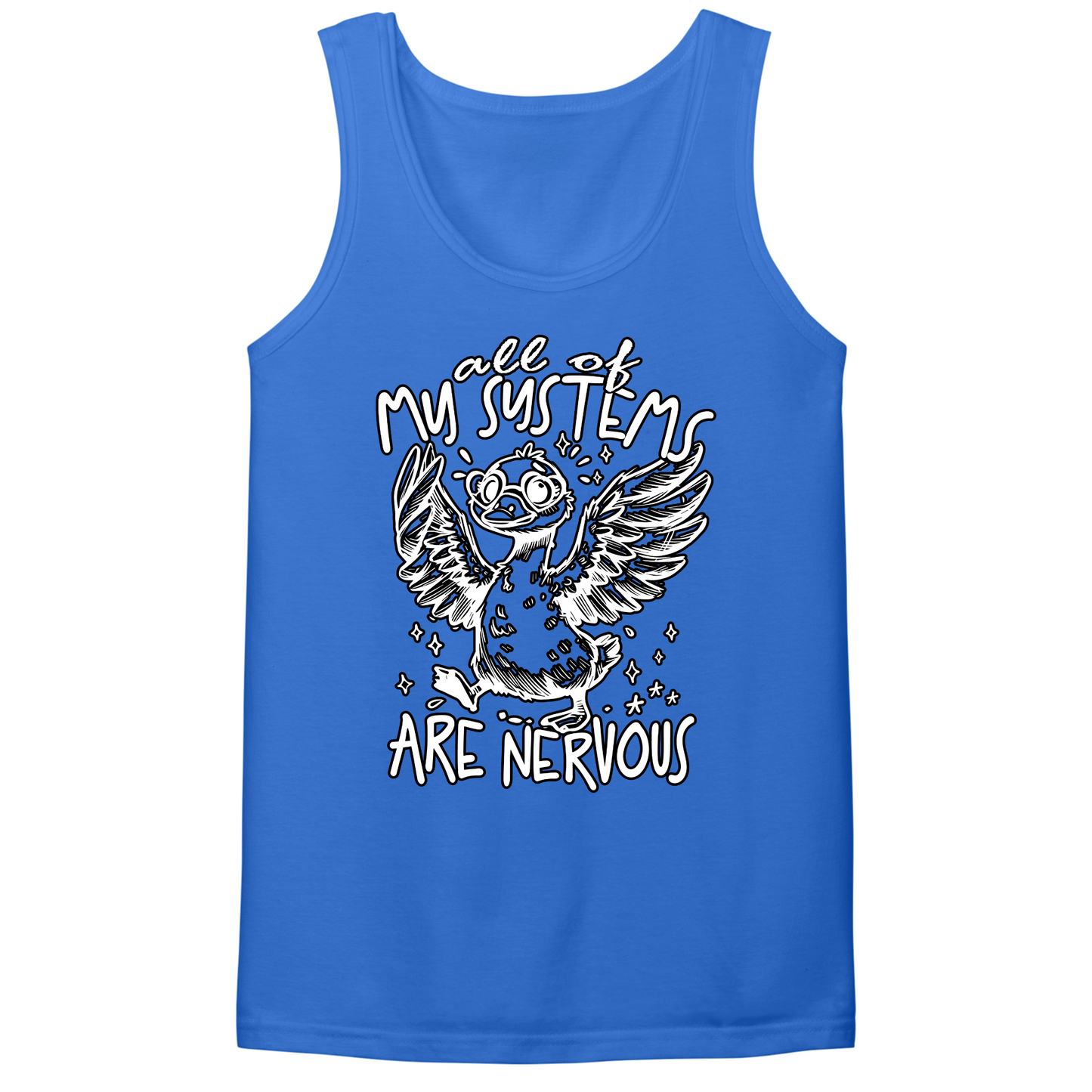 All Systems Nervous Mens Tank Top