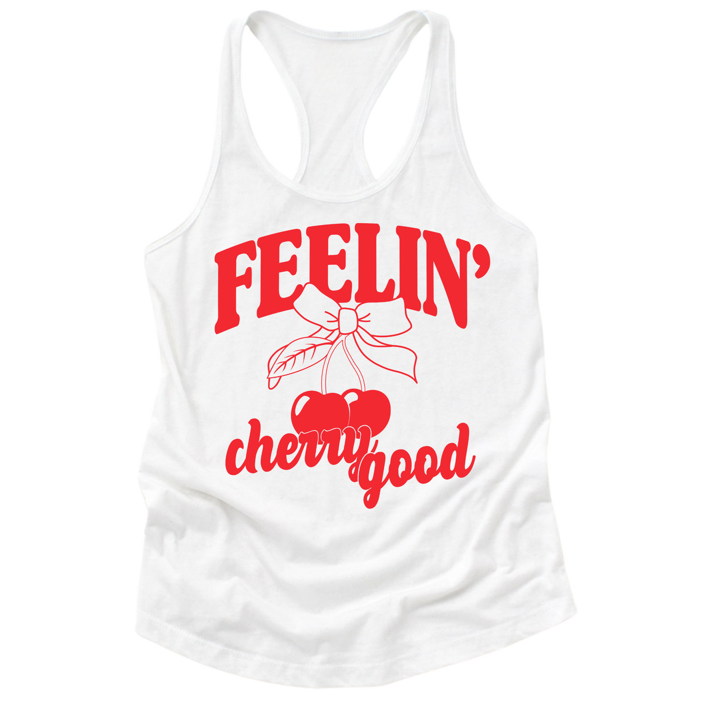 Feelin' Cherry Good Womens Tank Top