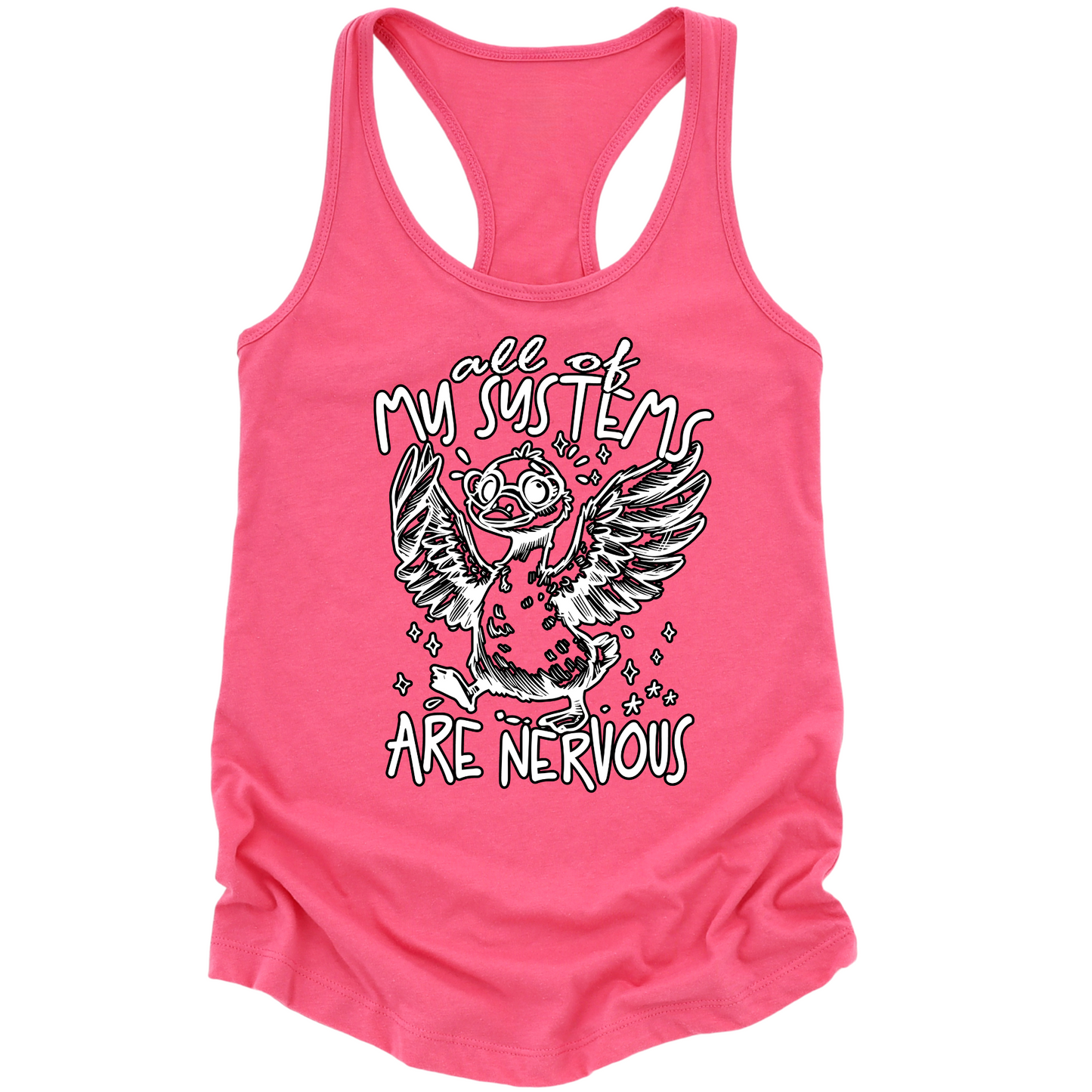 All Systems Nervous Womens Tank Top