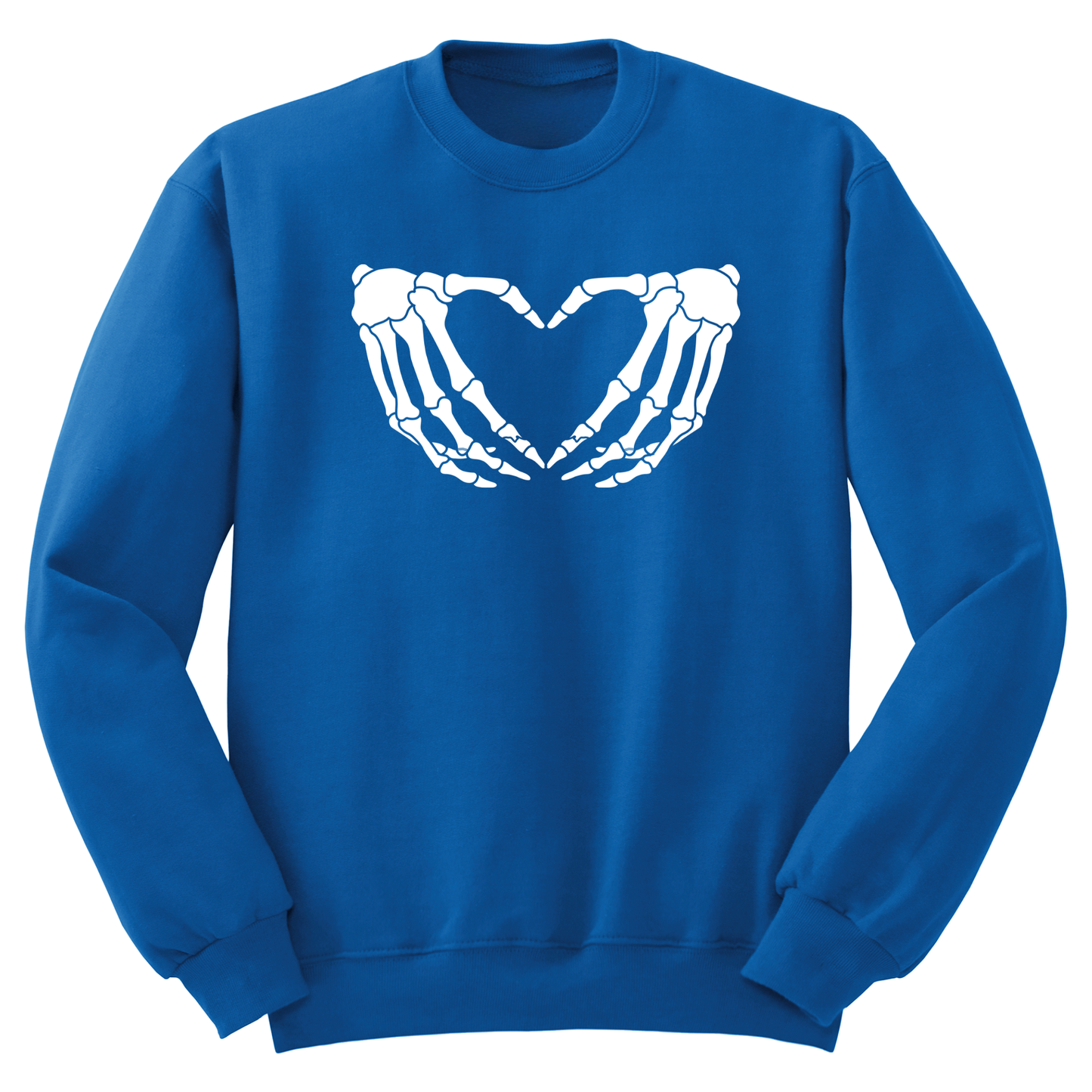 Skeleton Hands Heart Crewneck Sweater