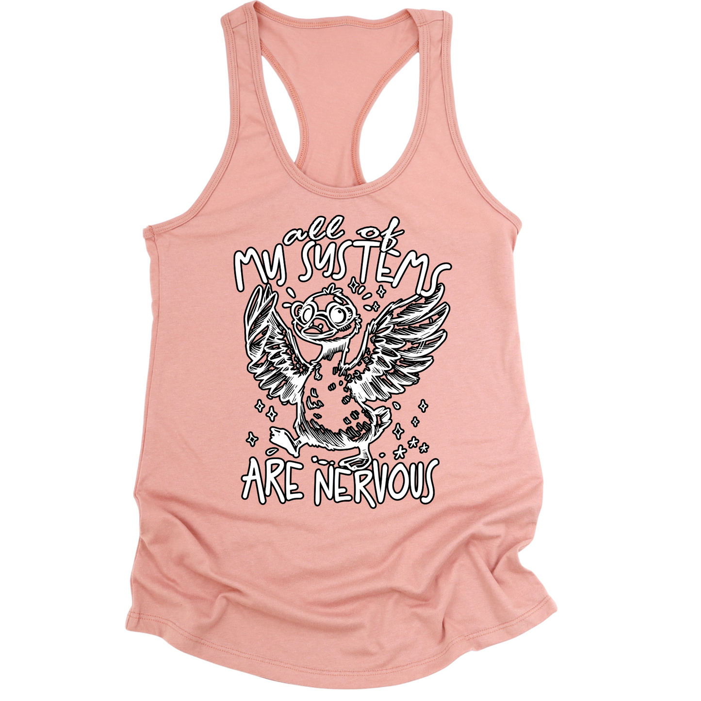 All Systems Nervous Womens Tank Top