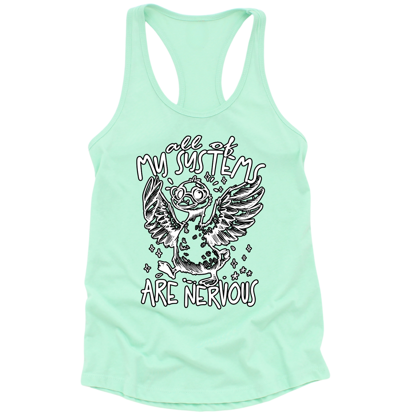 All Systems Nervous Womens Tank Top