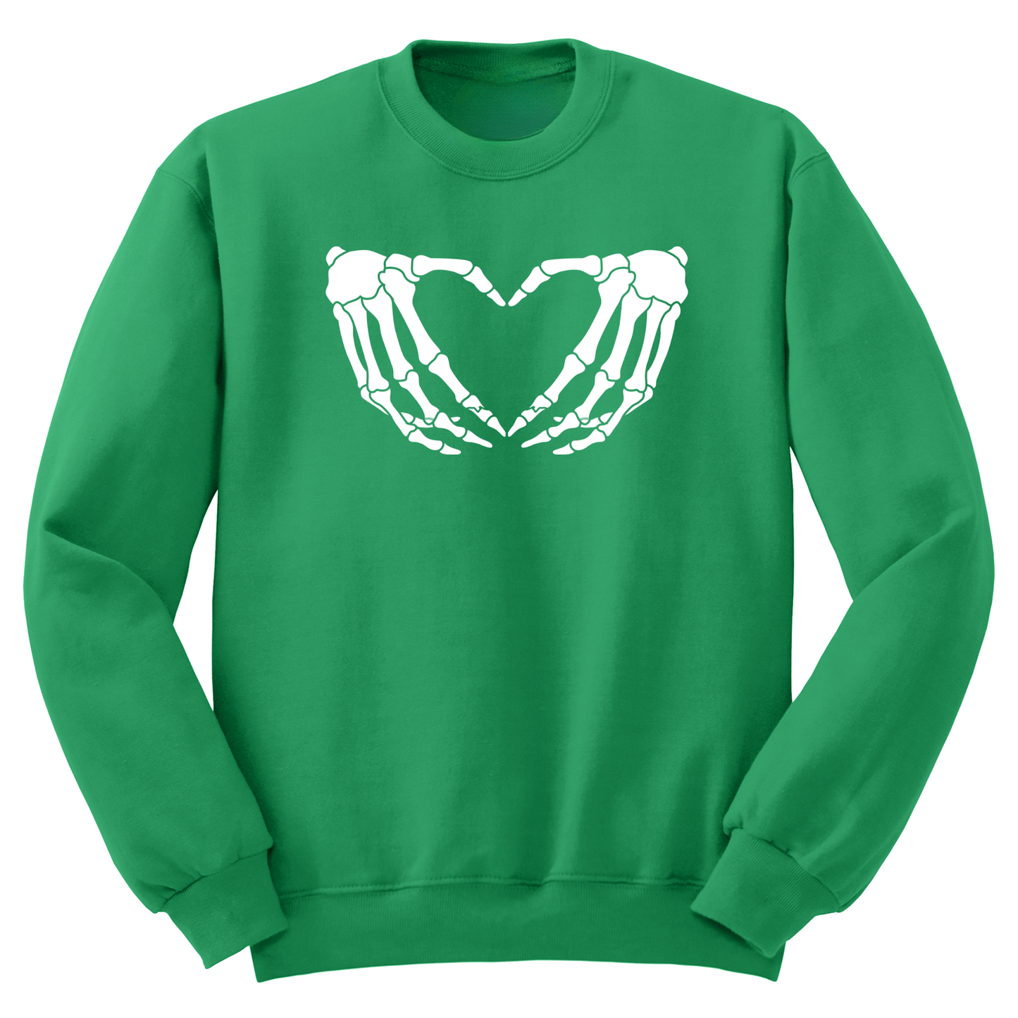 Skeleton Hands Heart Crewneck Sweater