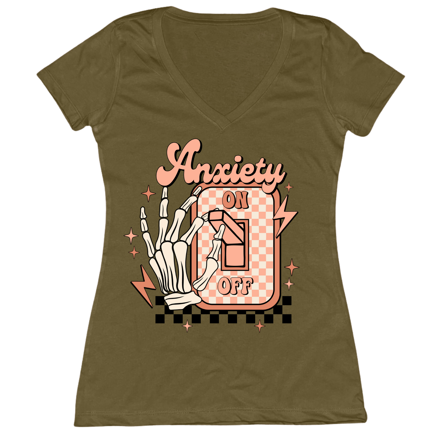 Anxiety Switch Womens Vneck