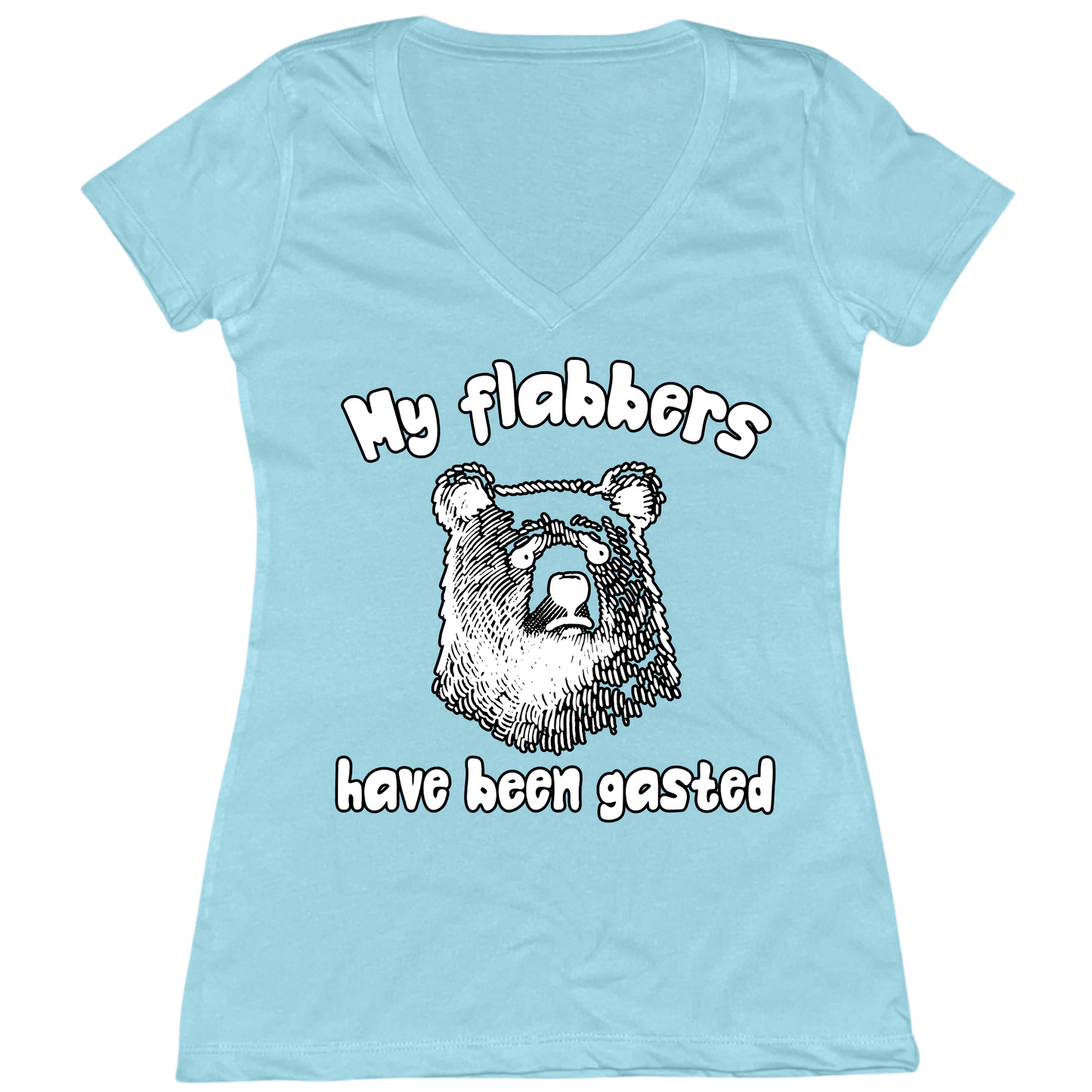 Flabbergasted Womens V-Neck Tee