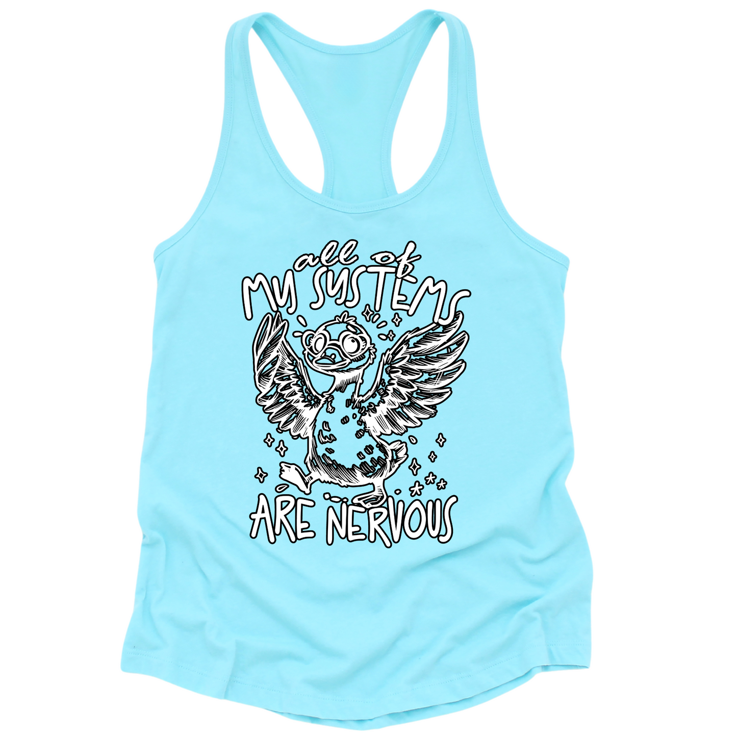 All Systems Nervous Womens Tank Top