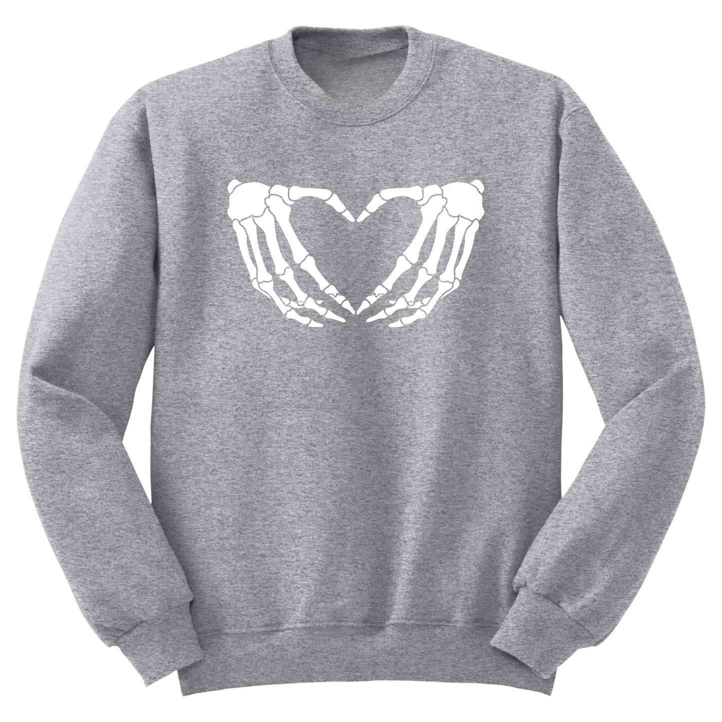 Skeleton Hands Heart Crewneck Sweater