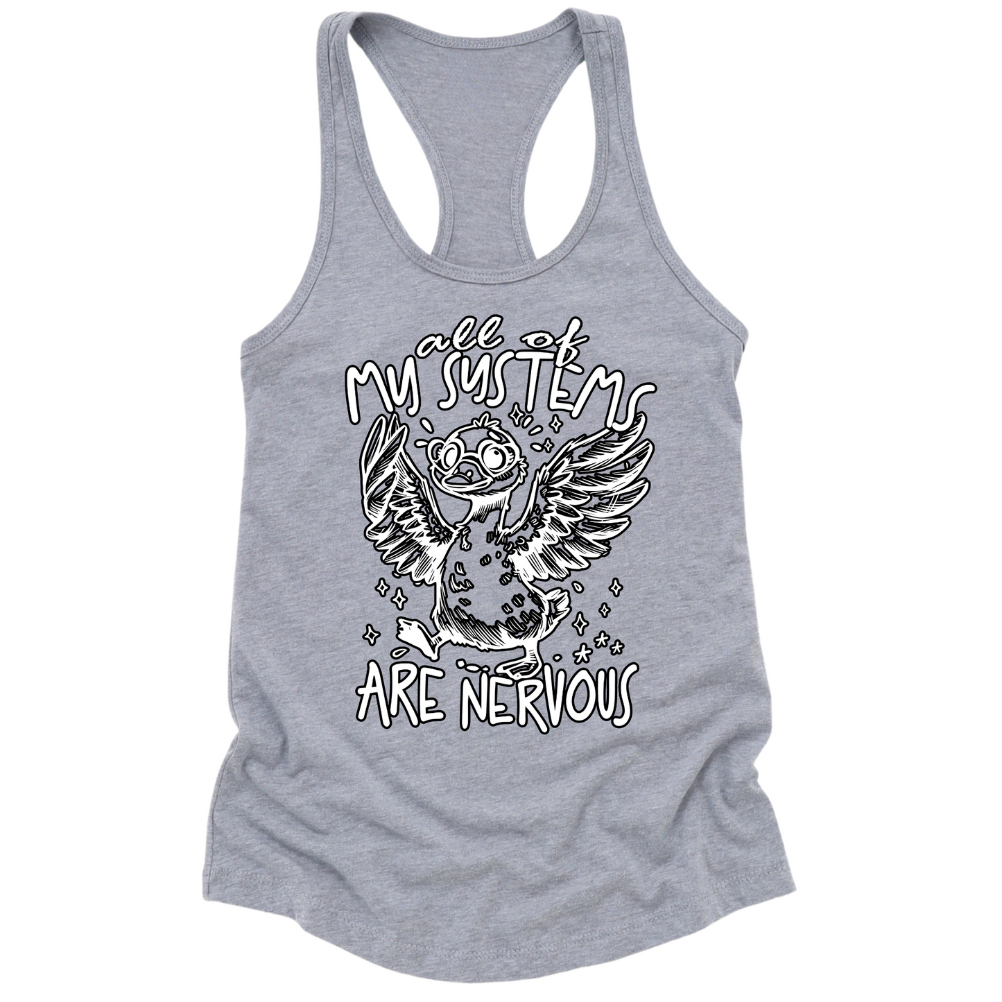 All Systems Nervous Womens Tank Top