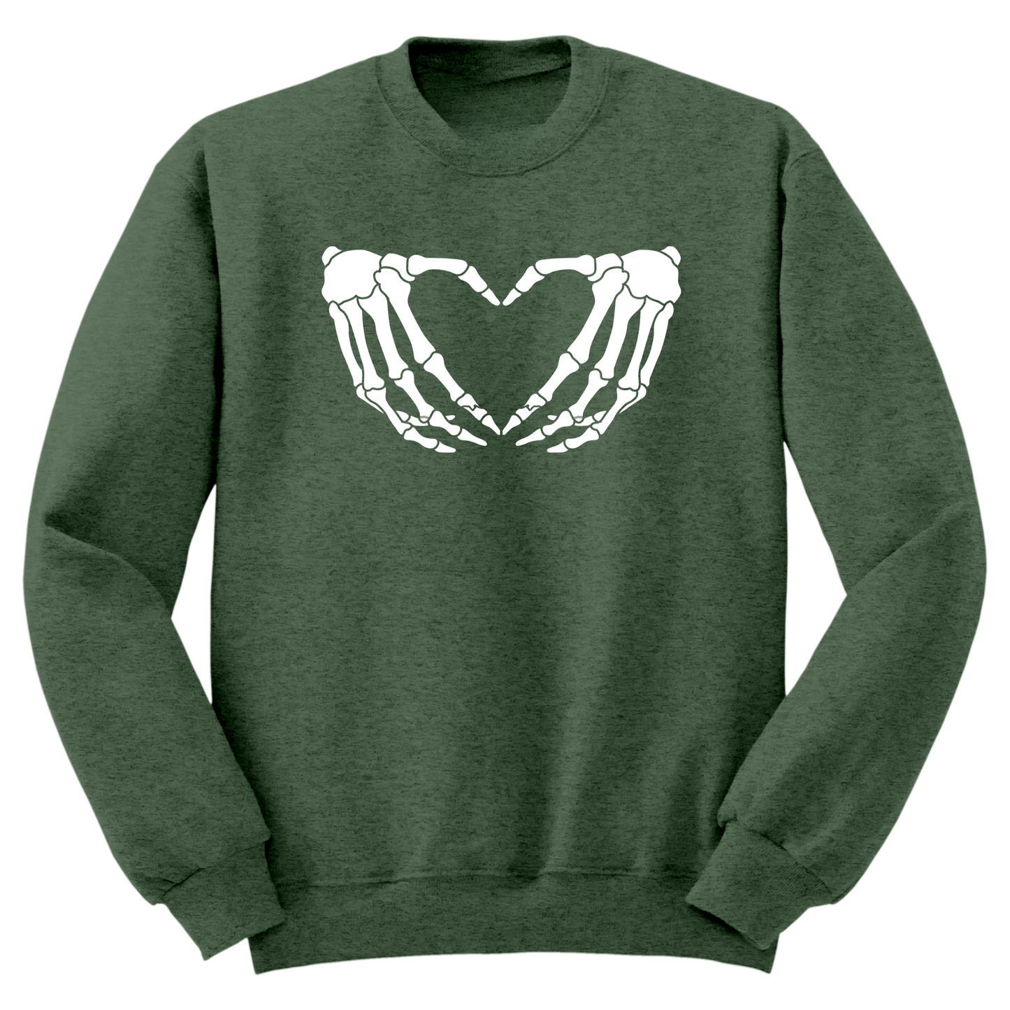 Skeleton Hands Heart Crewneck Sweater