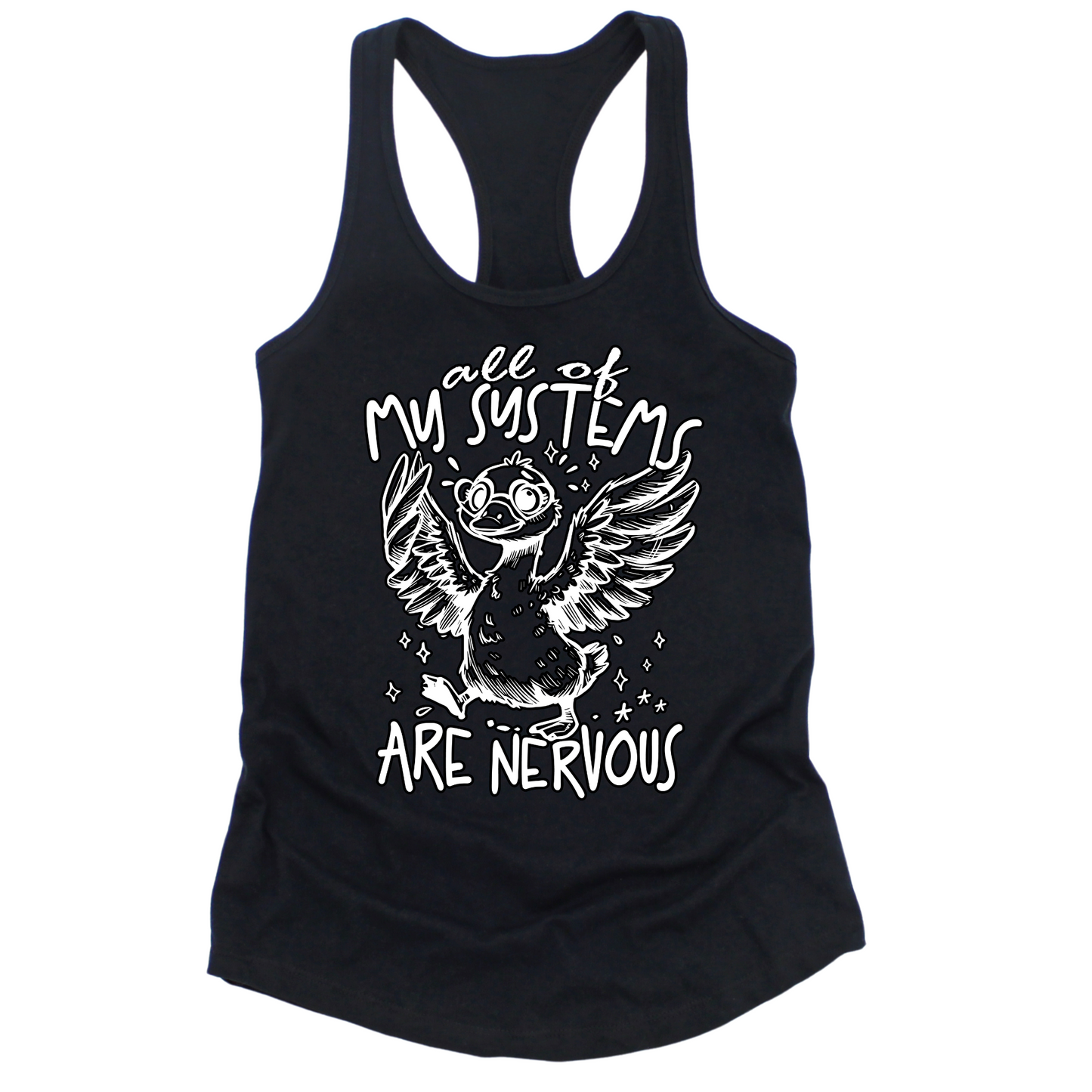 All Systems Nervous Womens Tank Top