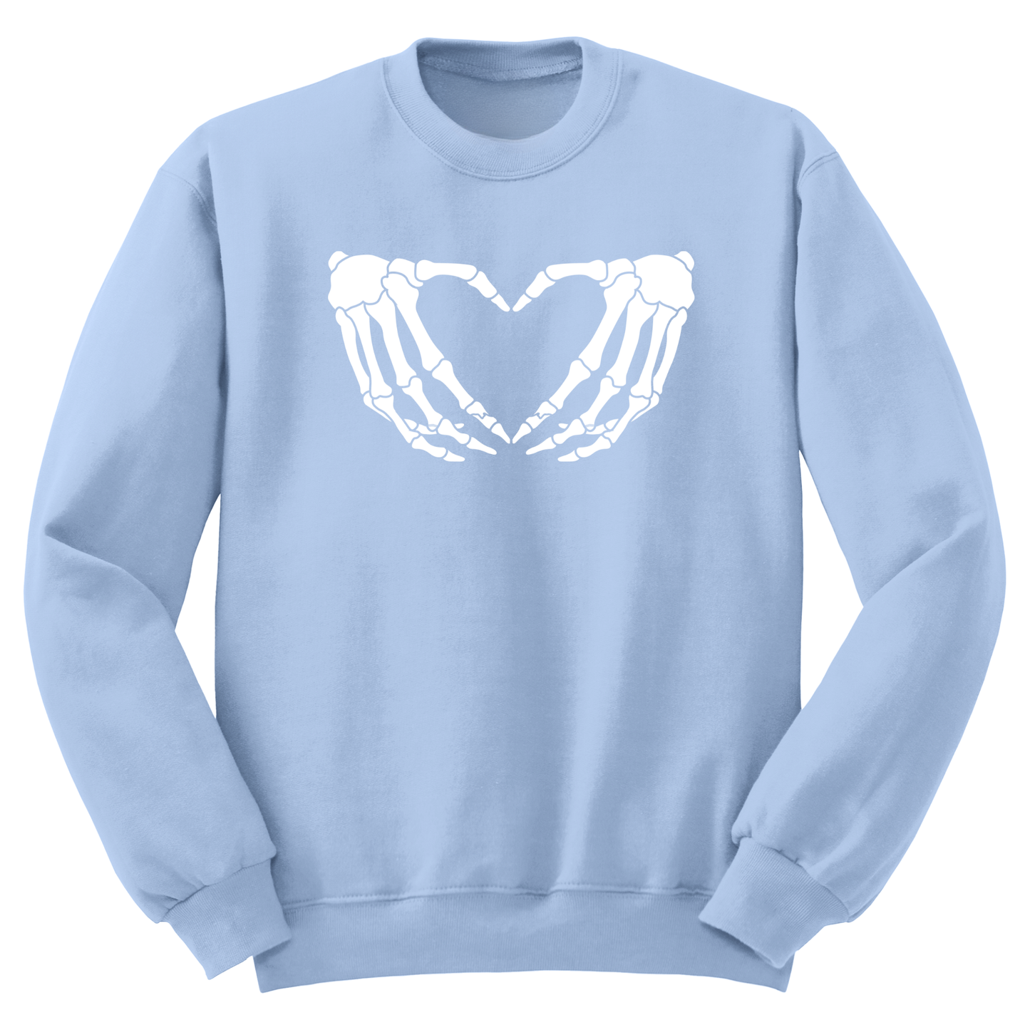 Skeleton Hands Heart Crewneck Sweater
