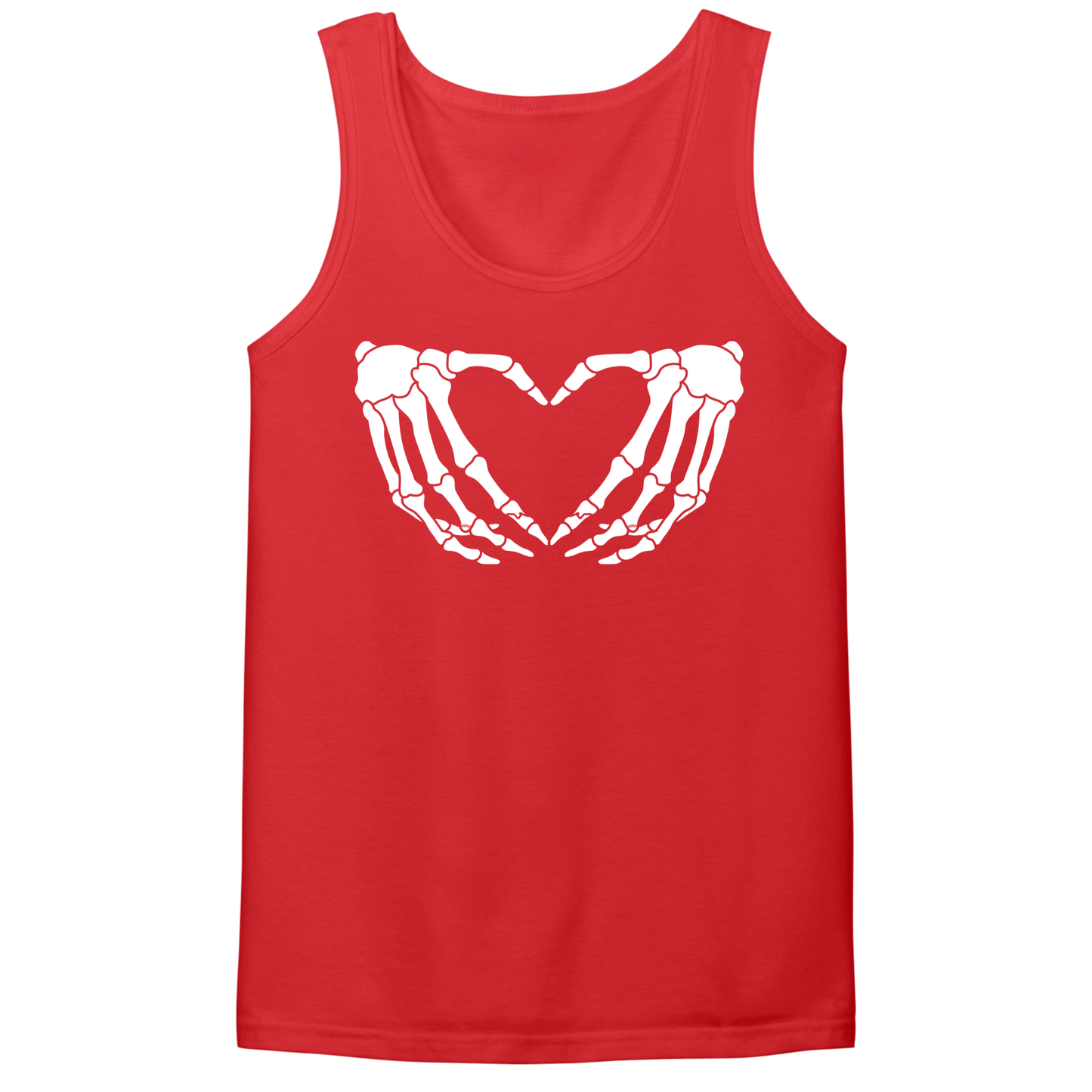 Skeleton Hands Heart Mens Tank Top