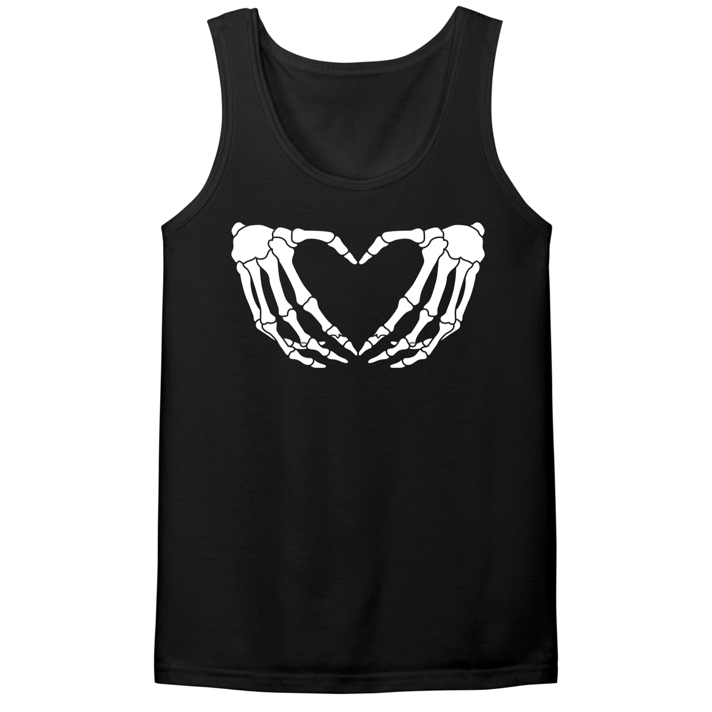 Skeleton Hands Heart Mens Tank Top