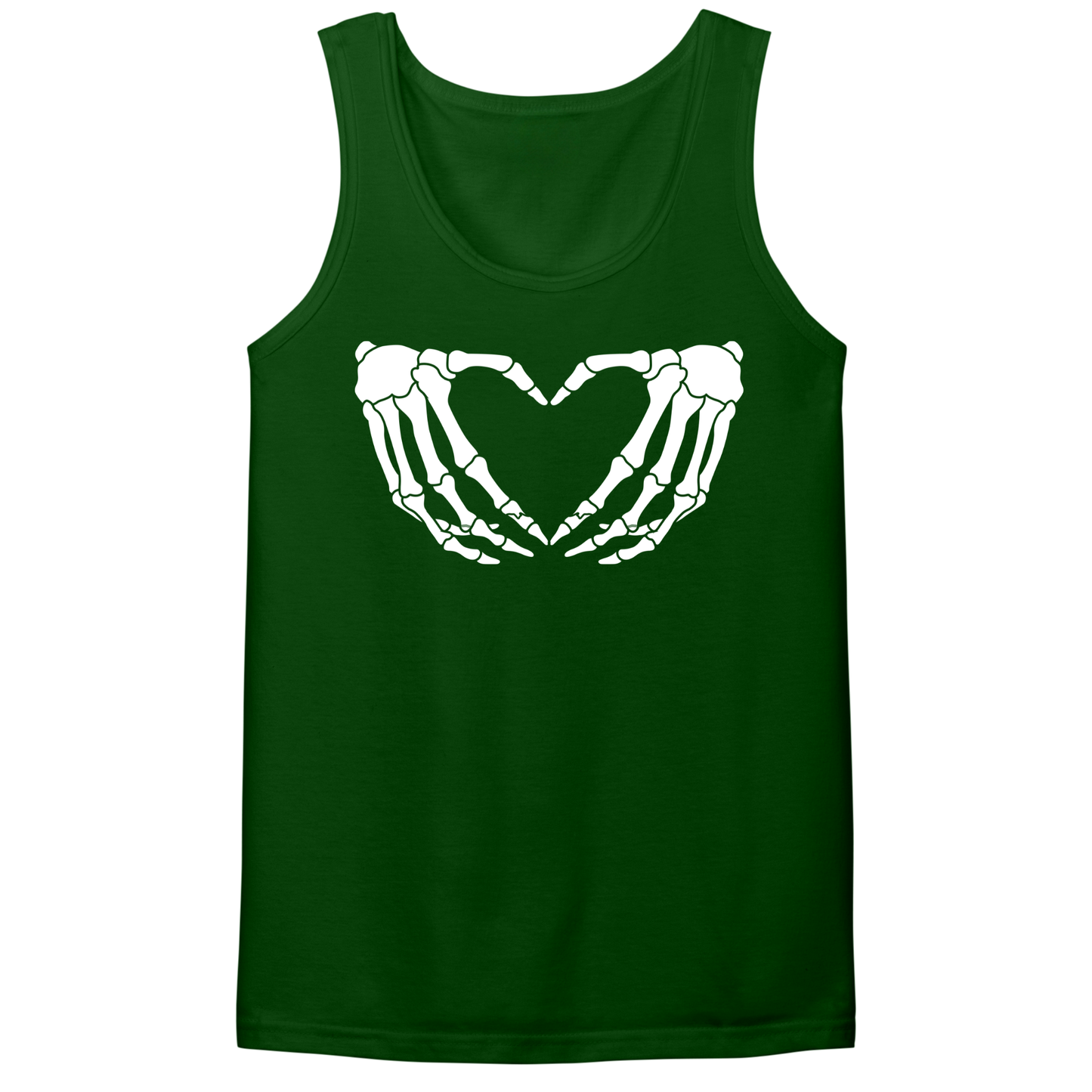 Skeleton Hands Heart Mens Tank Top