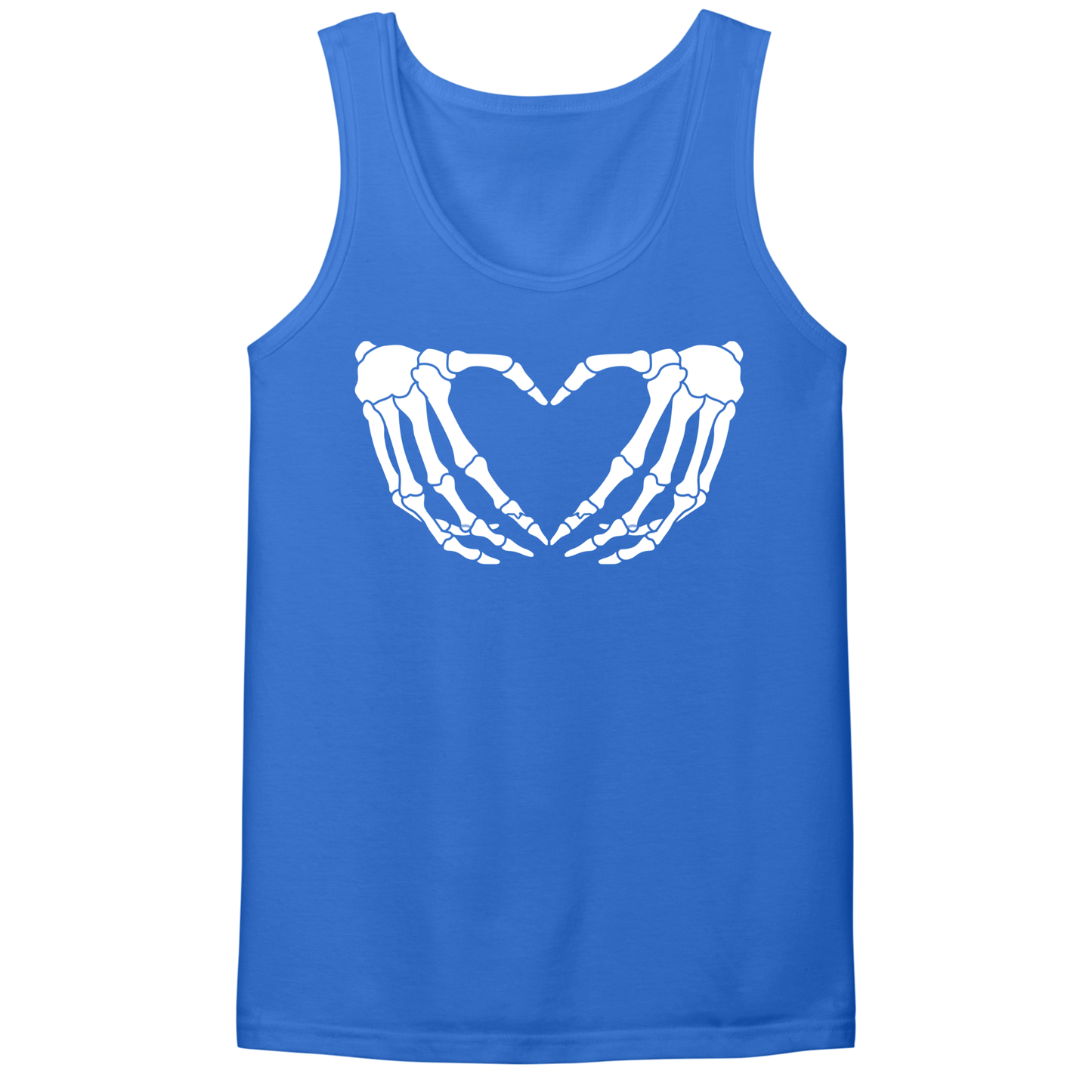 Skeleton Hands Heart Mens Tank Top