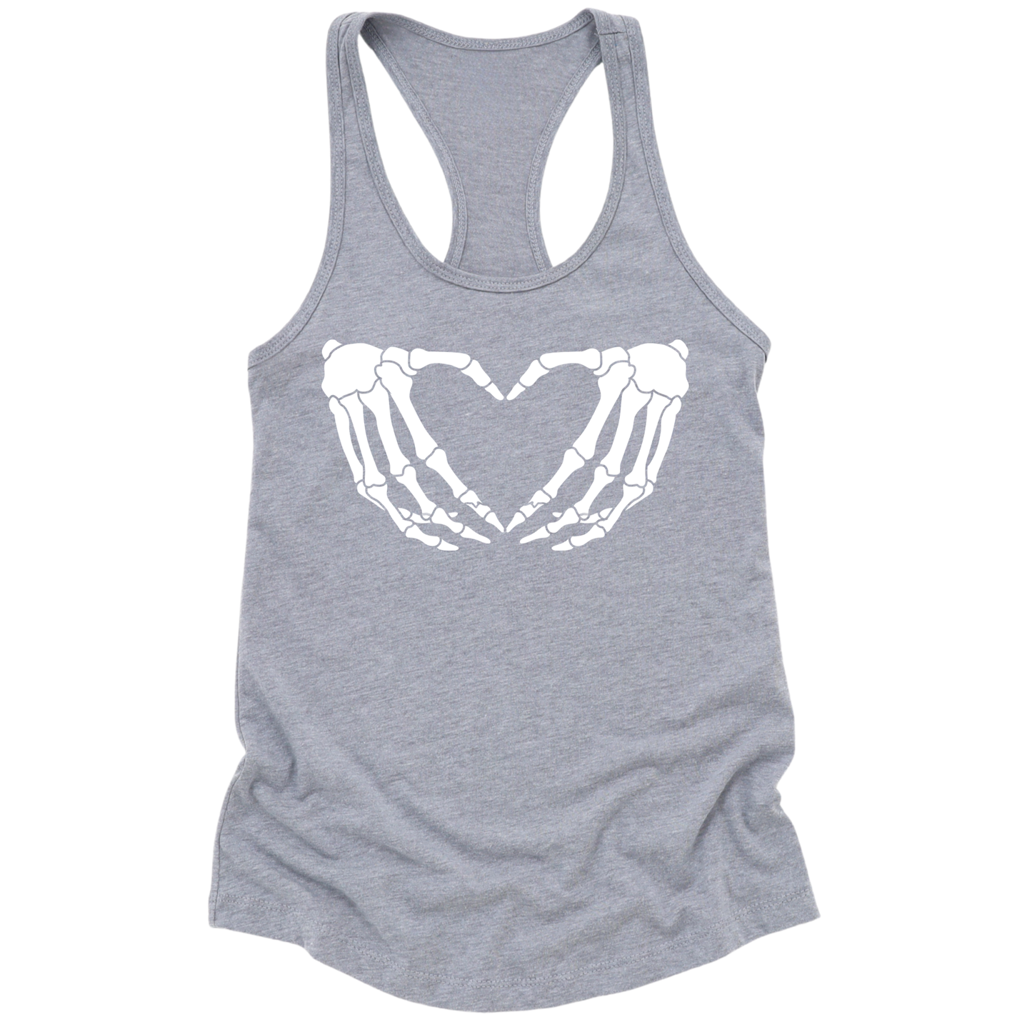 Skeleton Hands Heart Womens Tank Top