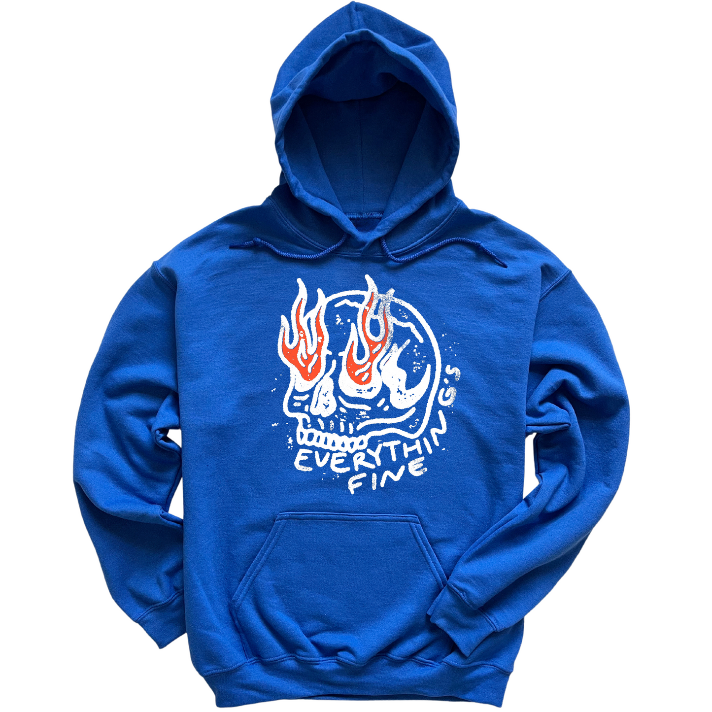 Everything's Fine Skull Hoodie