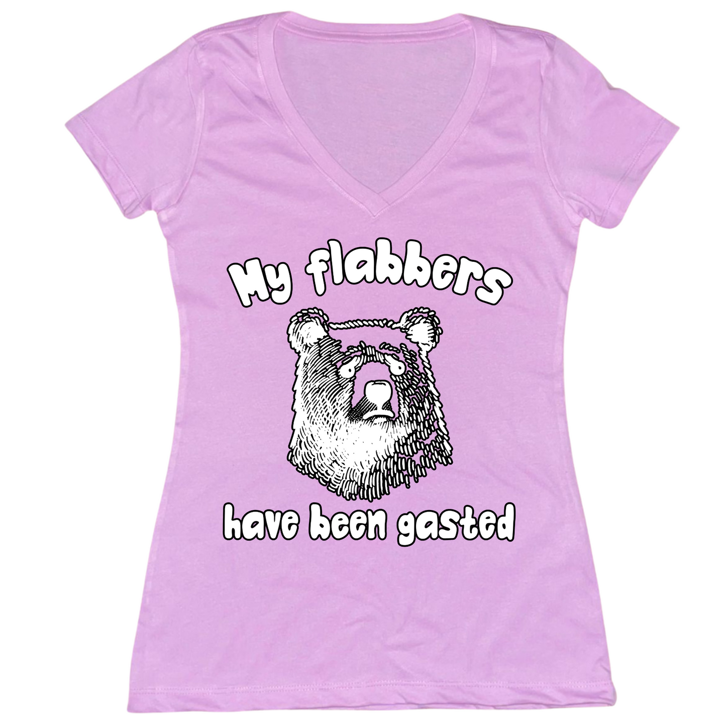 Flabbergasted Womens V-Neck Tee