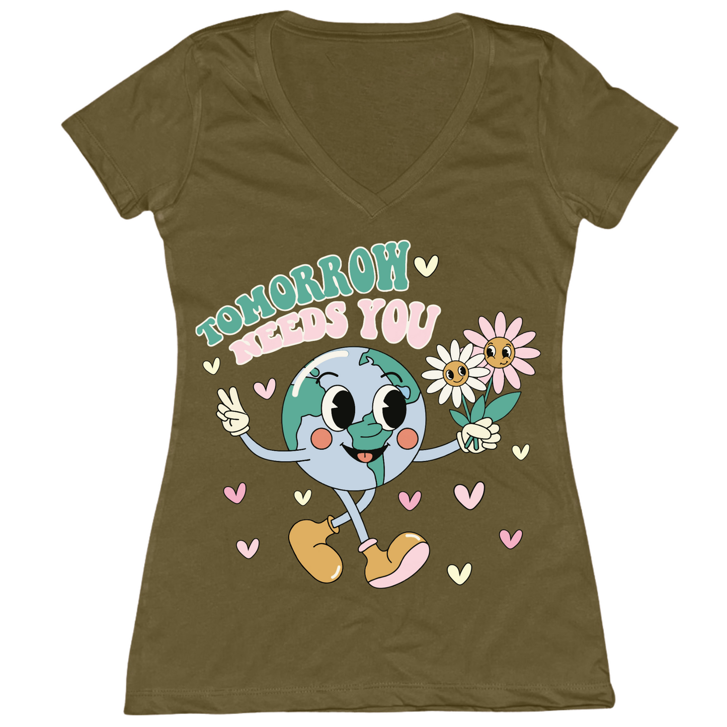 Tomorrow Needs You V2 Womens Vneck