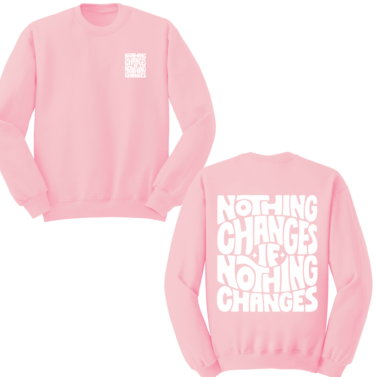 Nothing Changes If Nothing Changes Crewneck Sweater