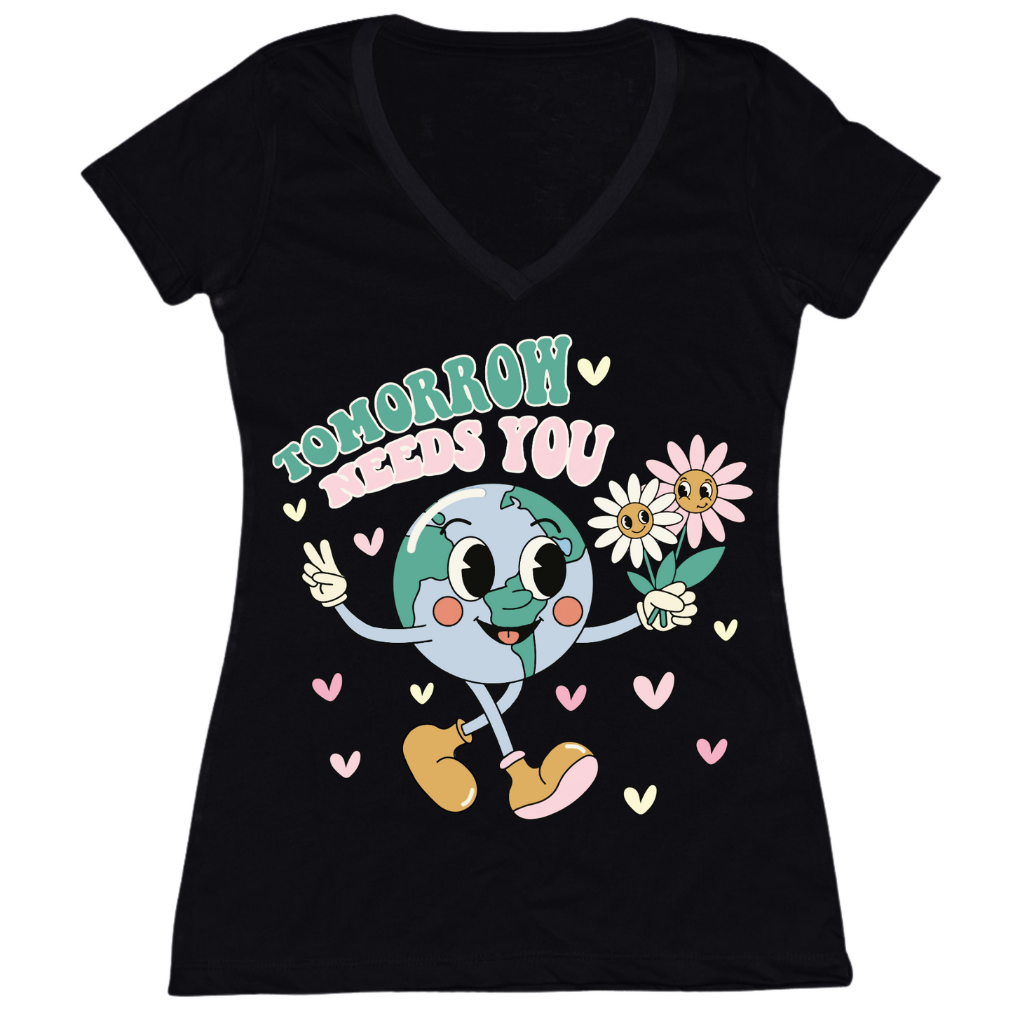 Tomorrow Needs You V2 Womens Vneck